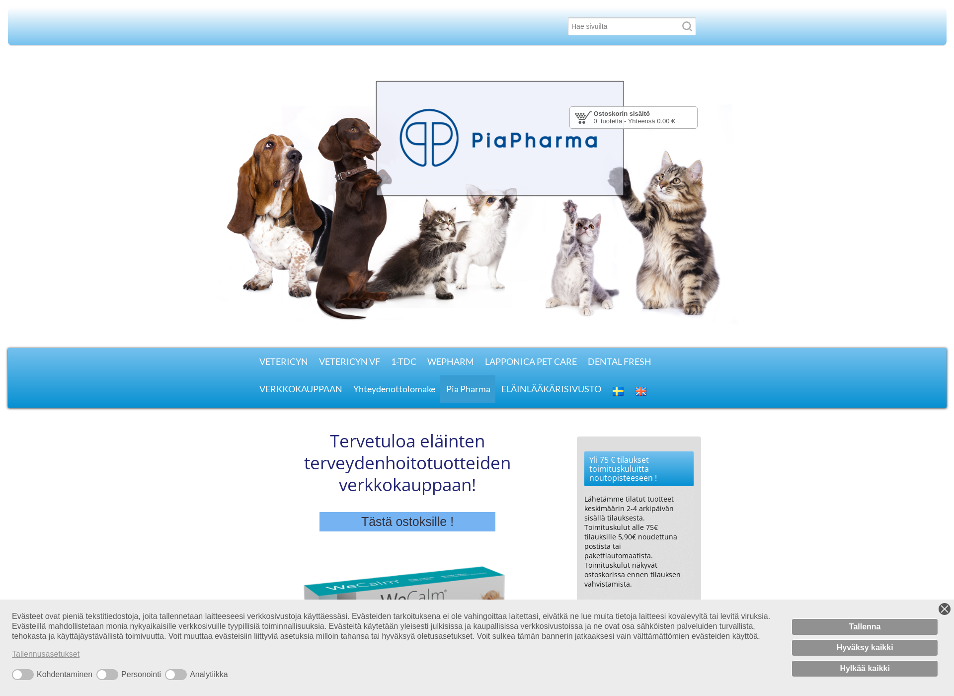 Screenshot for piapharma.fi