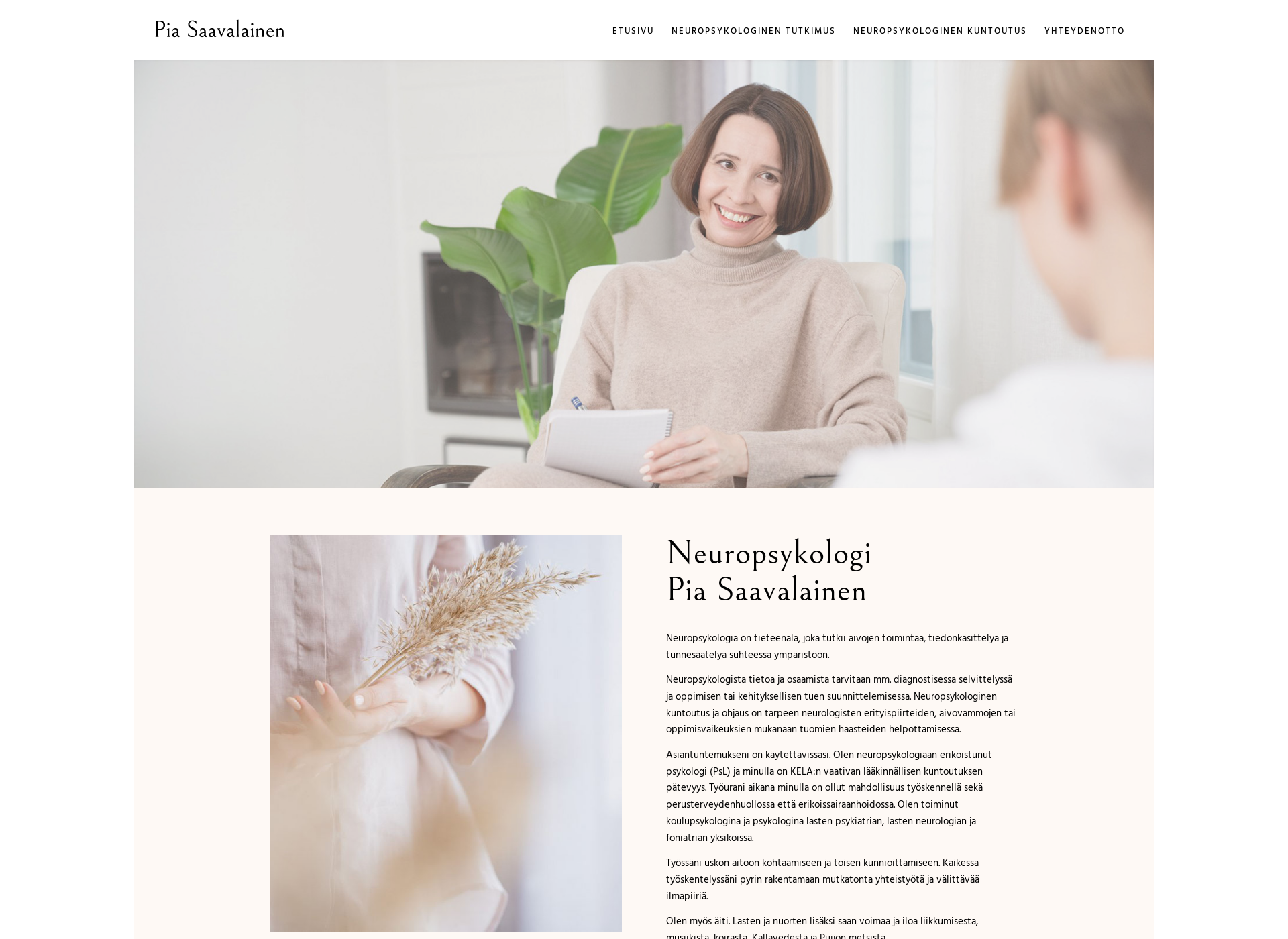Screenshot for piasaavalainen.fi