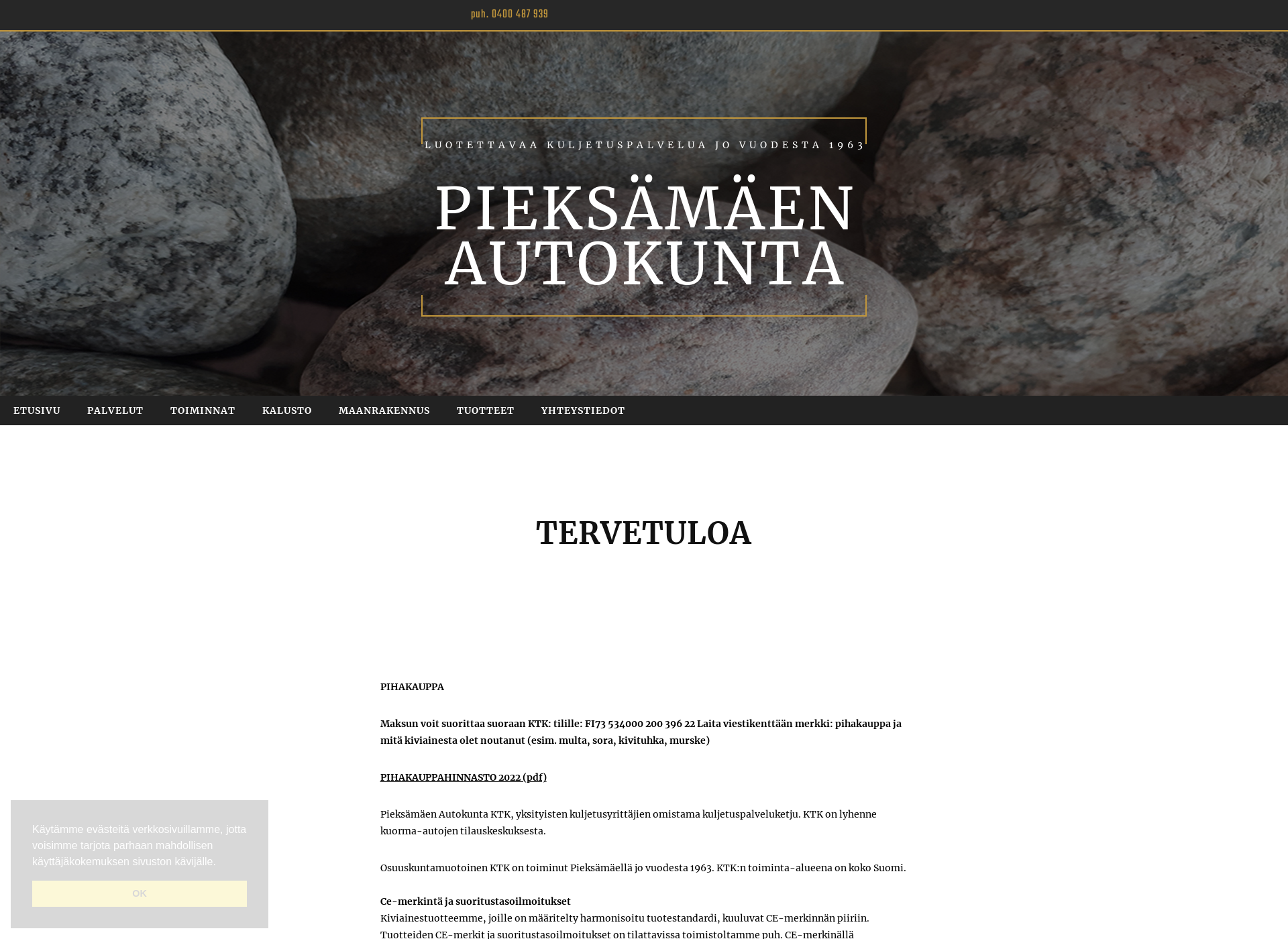 Screenshot for pieksamaenautokunta.fi