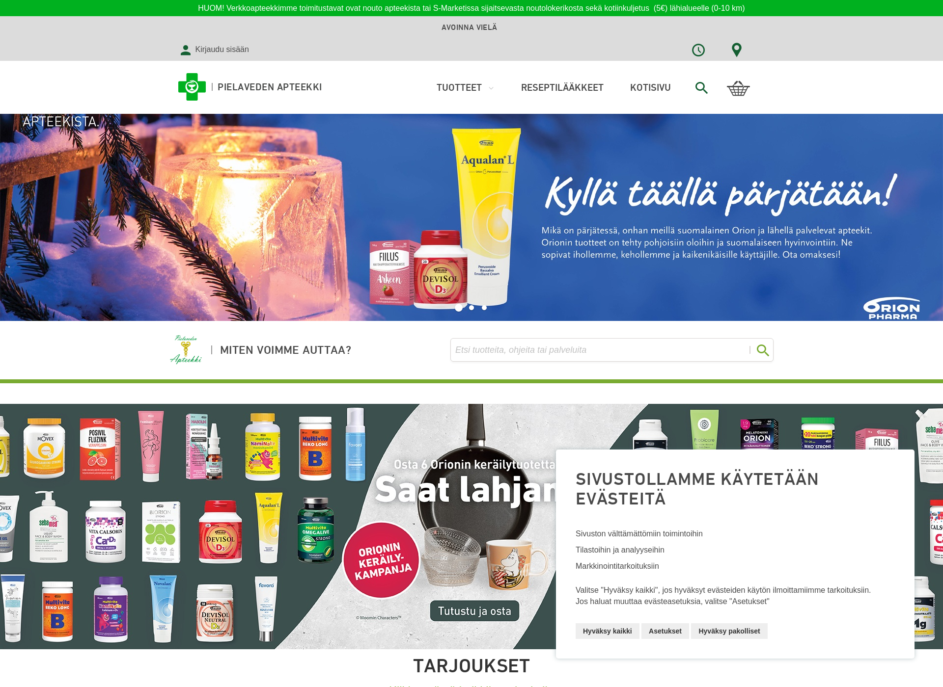 Screenshot for pielavedenapteekki.fi