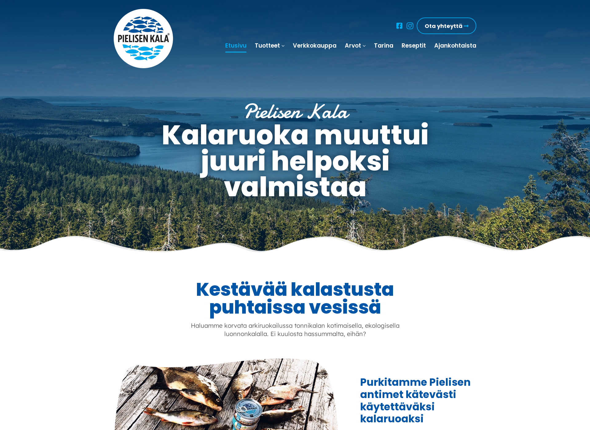 Skärmdump för pielisenkala.fi