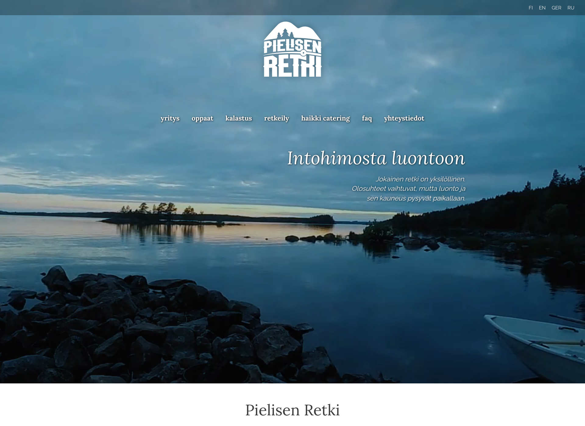 Screenshot for pielisenretki.fi