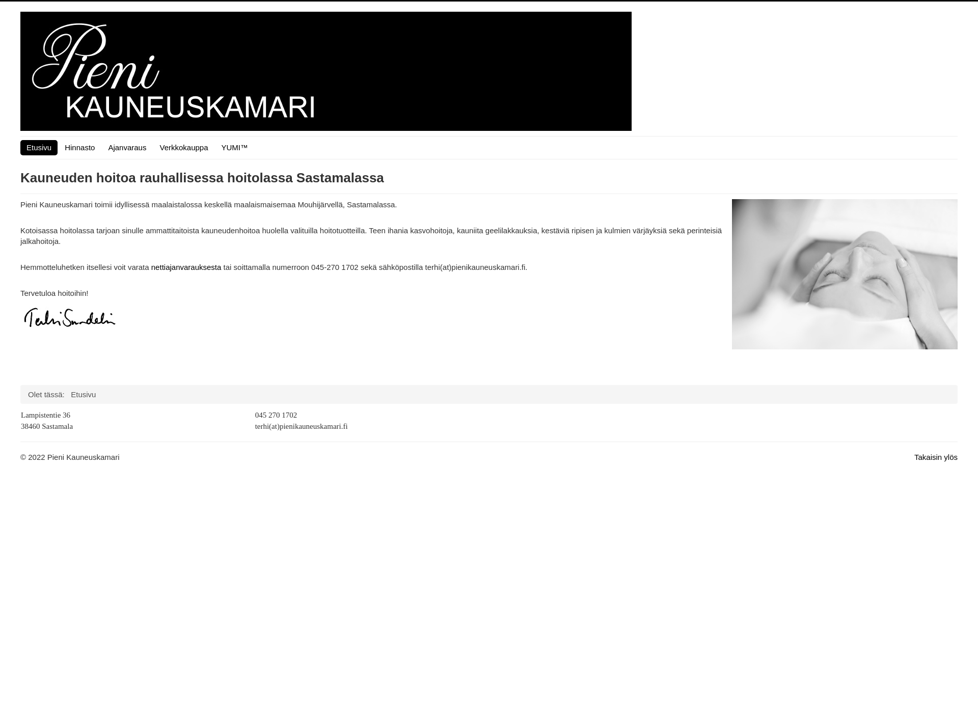 Screenshot for pienikauneuskamari.fi