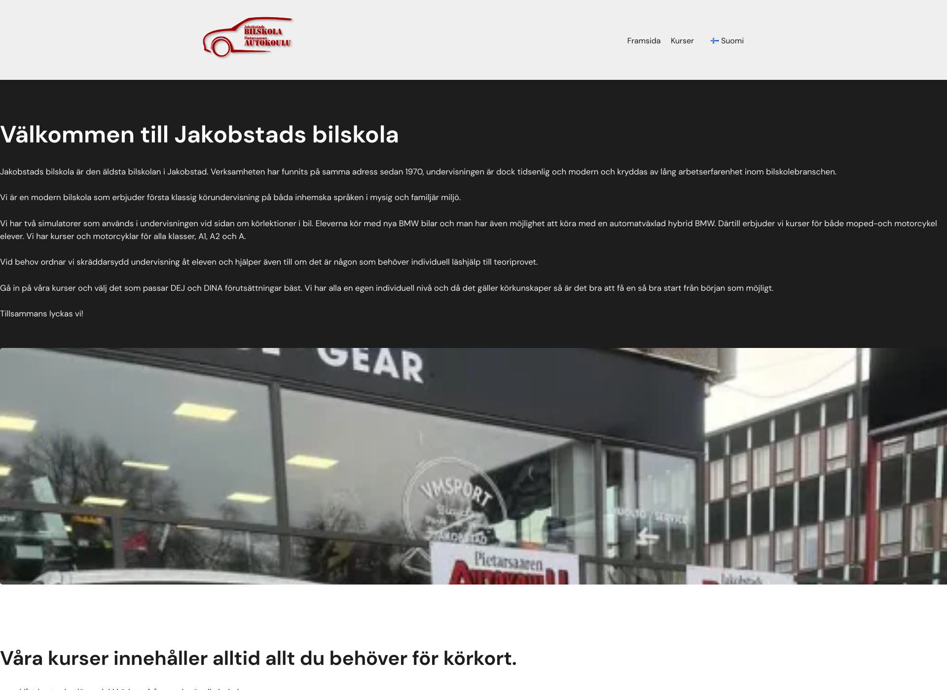 Screenshot for pietarsaarenautokoulu.fi