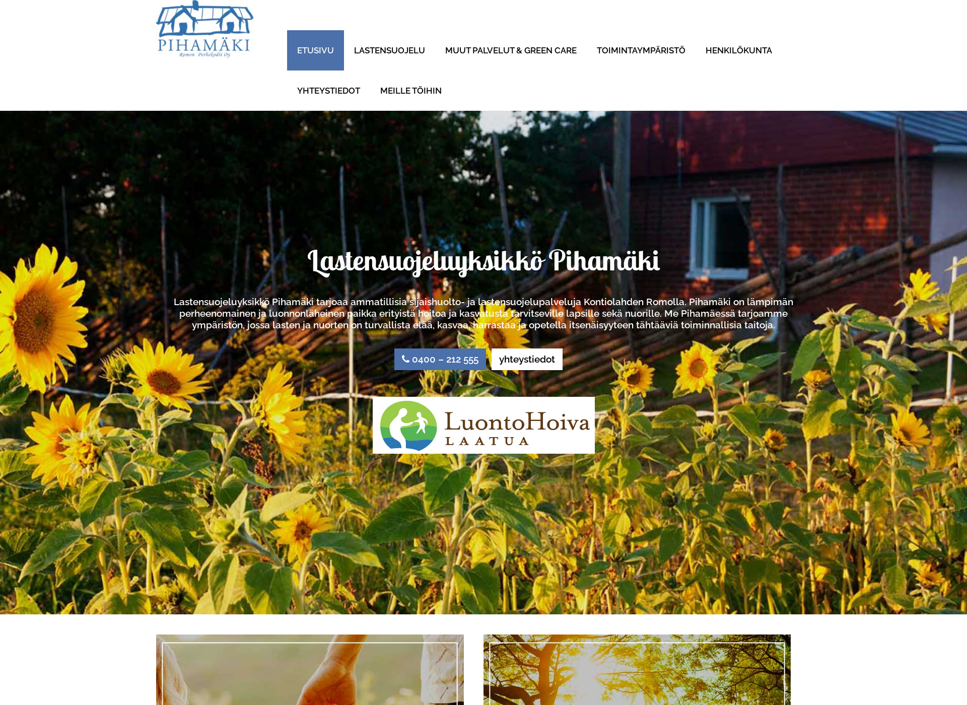Screenshot for pihamaki.fi