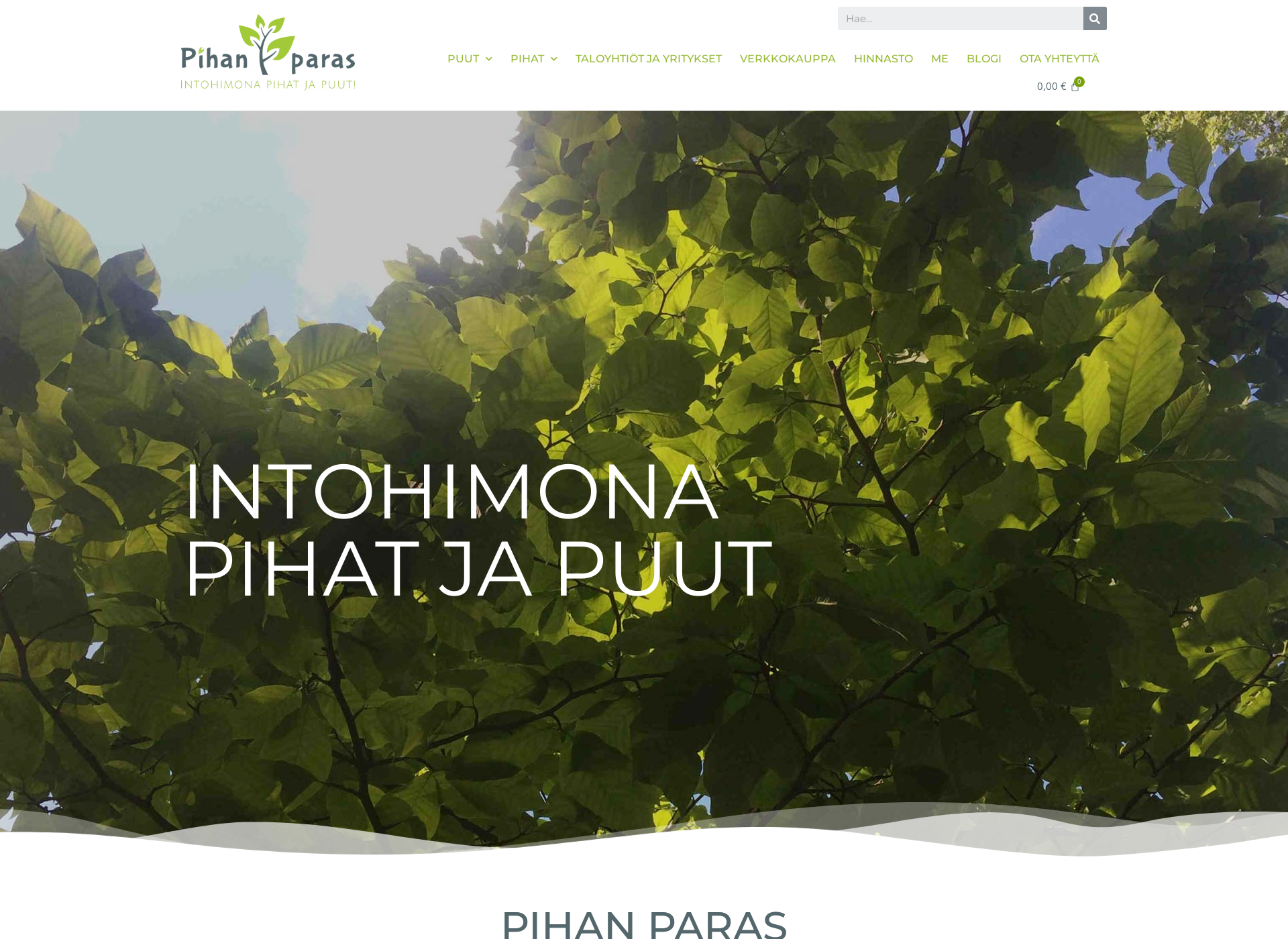 Screenshot for pihanparas.fi