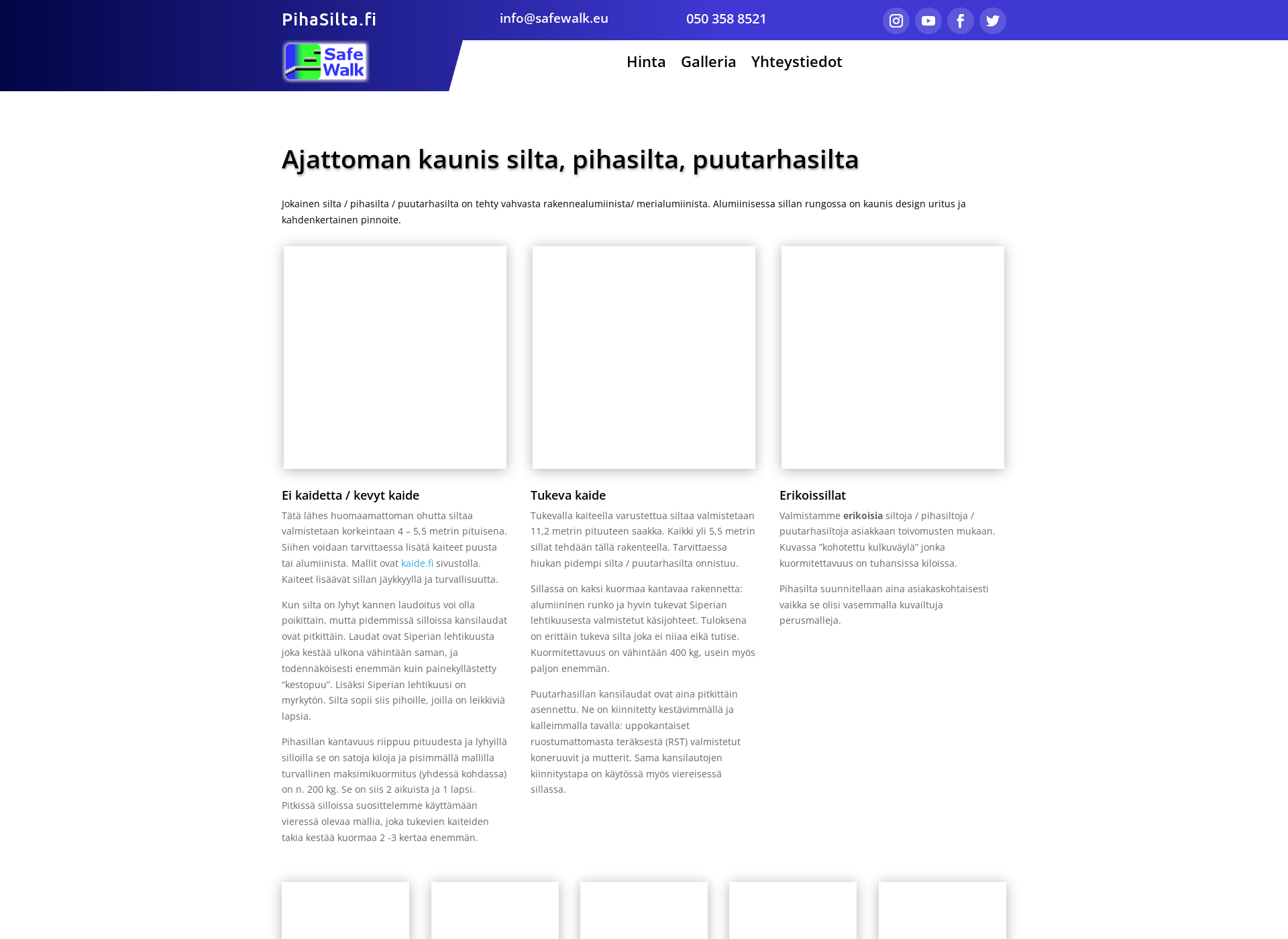 Skärmdump för pihasilta.fi