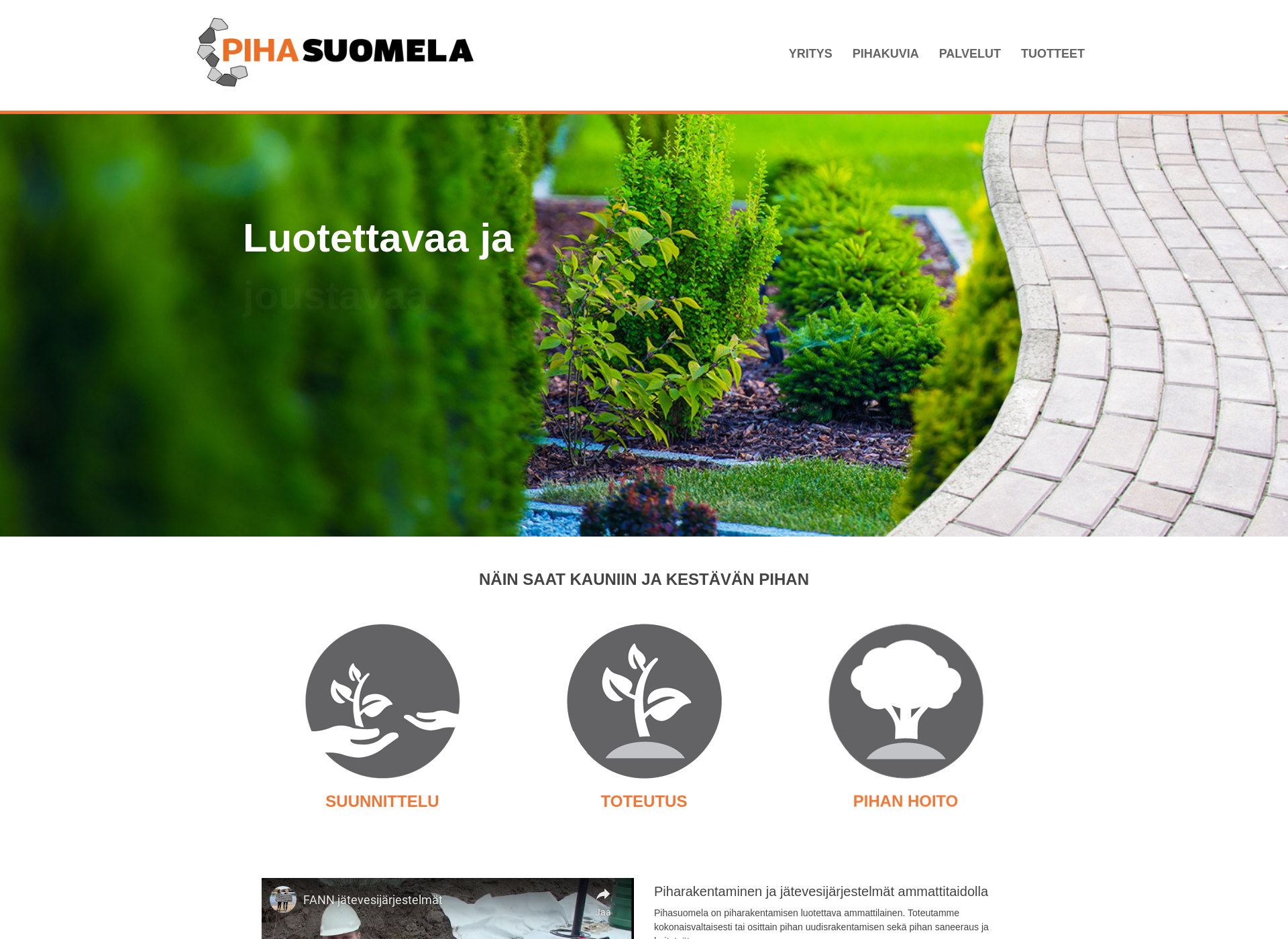 Screenshot for pihasuomela.fi