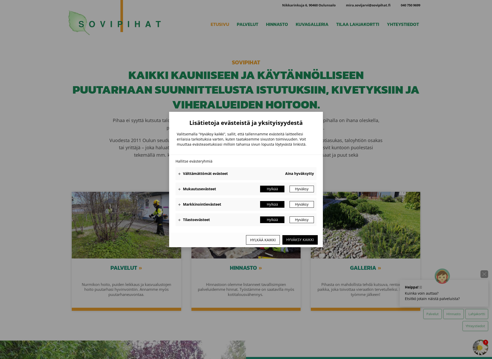 Screenshot for pihatyotoulu.fi