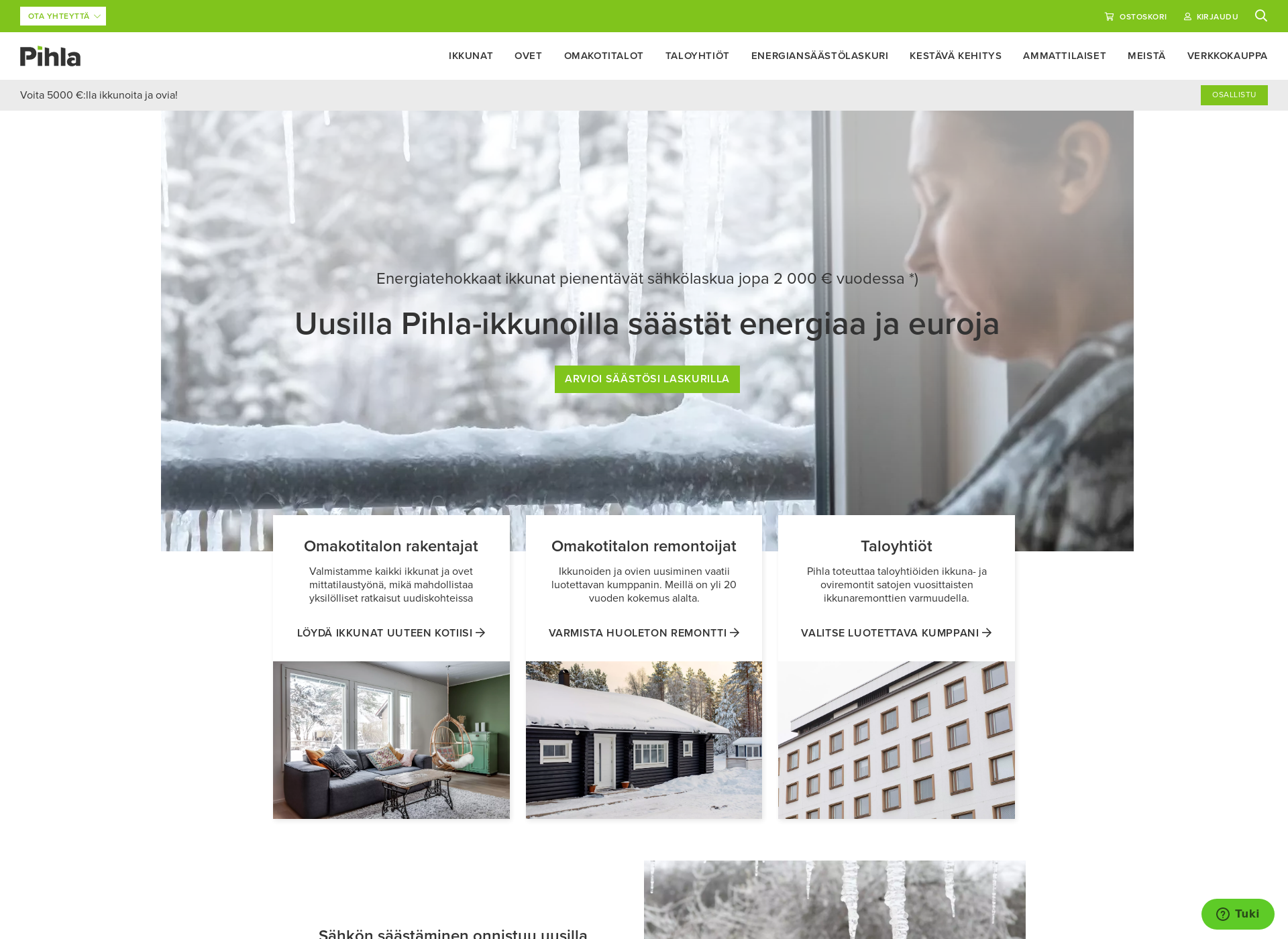 Skärmdump för pihla.fi