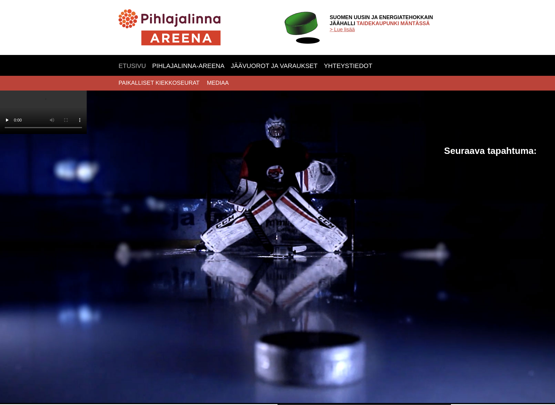 Screenshot for pihlajalinna-areena.fi