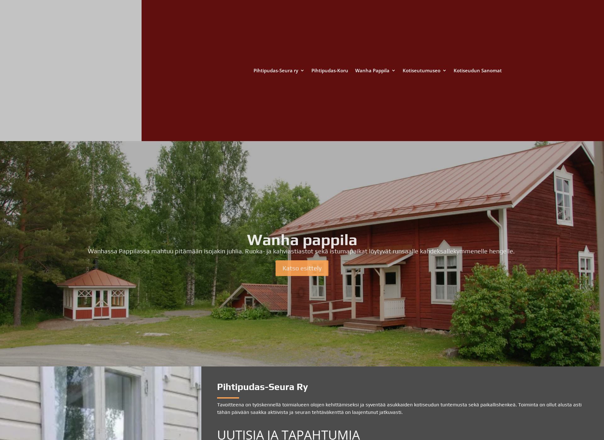 Screenshot for pihtipudas-seura.fi