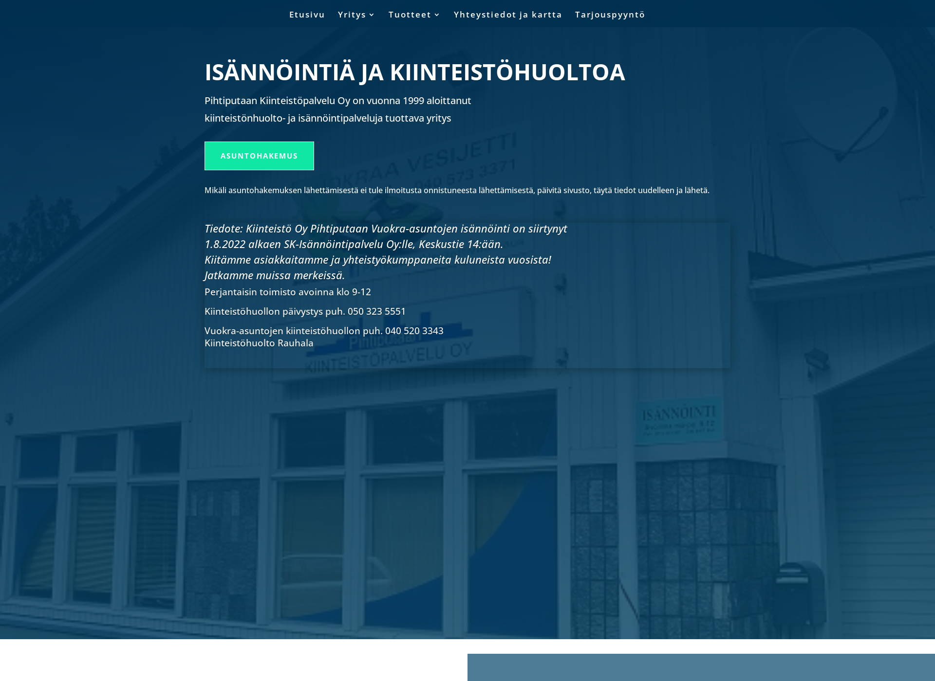 Screenshot for pihtiputaankiinteistopalvelu.fi