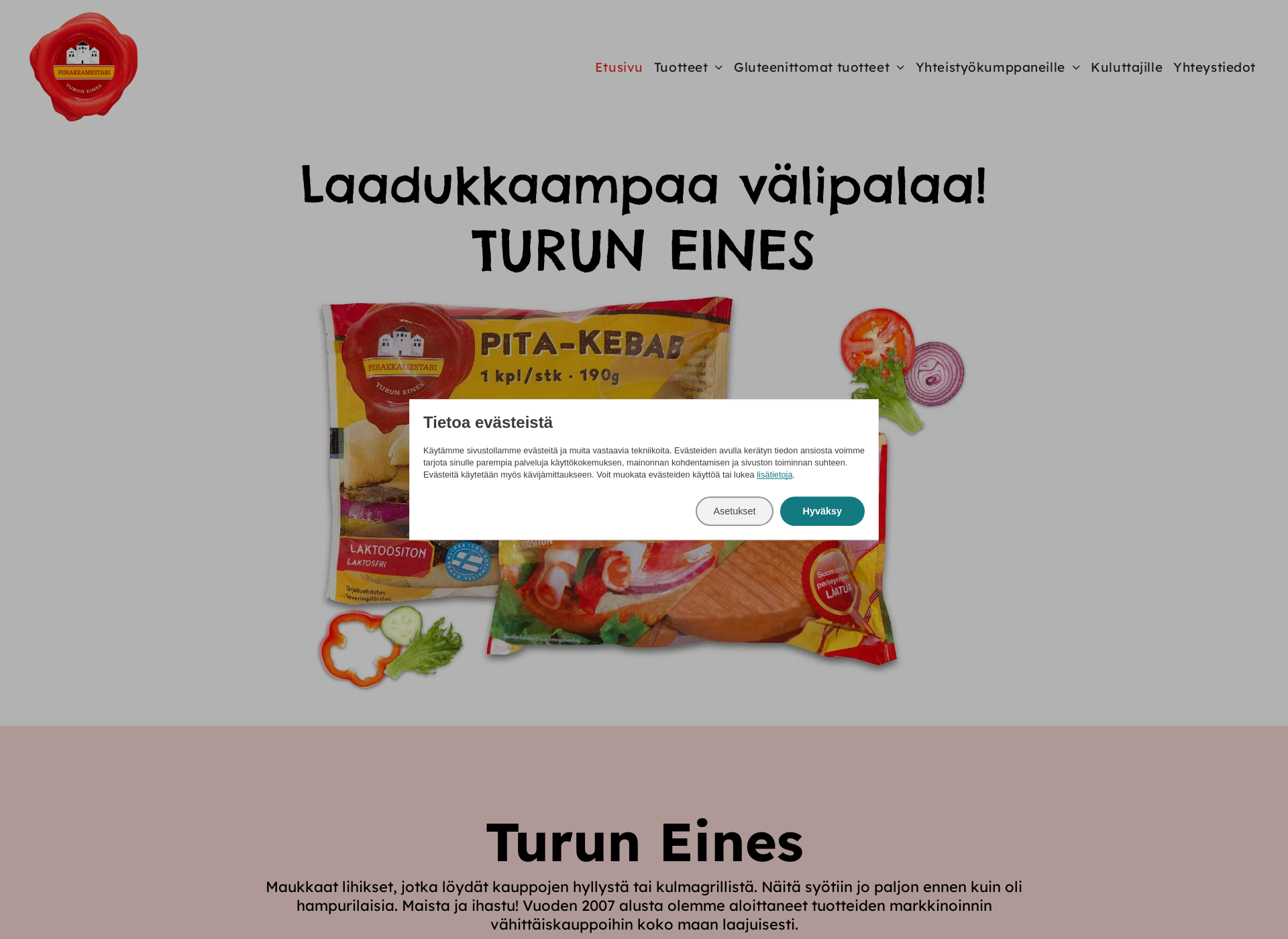 Screenshot for piirakkamestari.fi