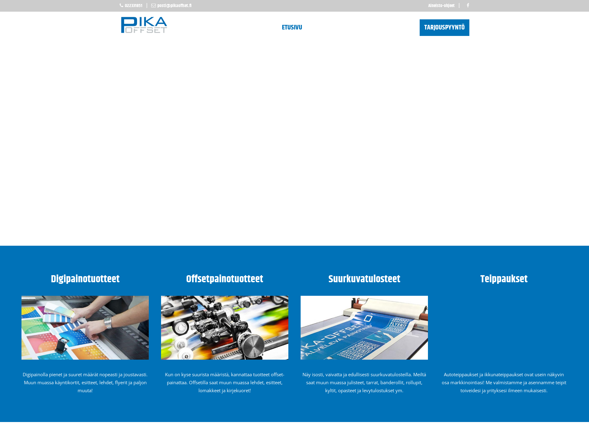Skärmdump för pika-offset.fi