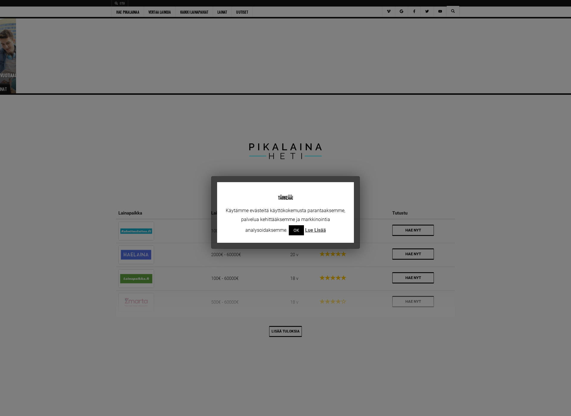 Screenshot for pikalainatupa.fi