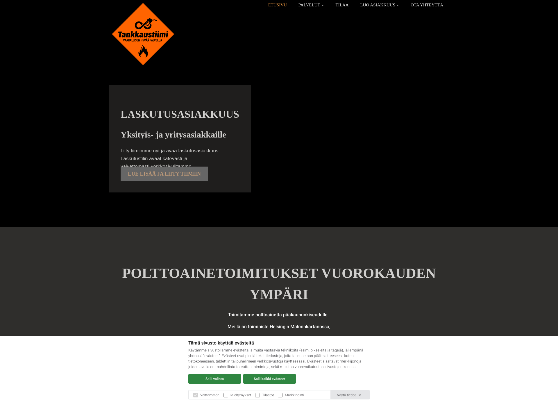 Screenshot for pikapolttoaine.fi