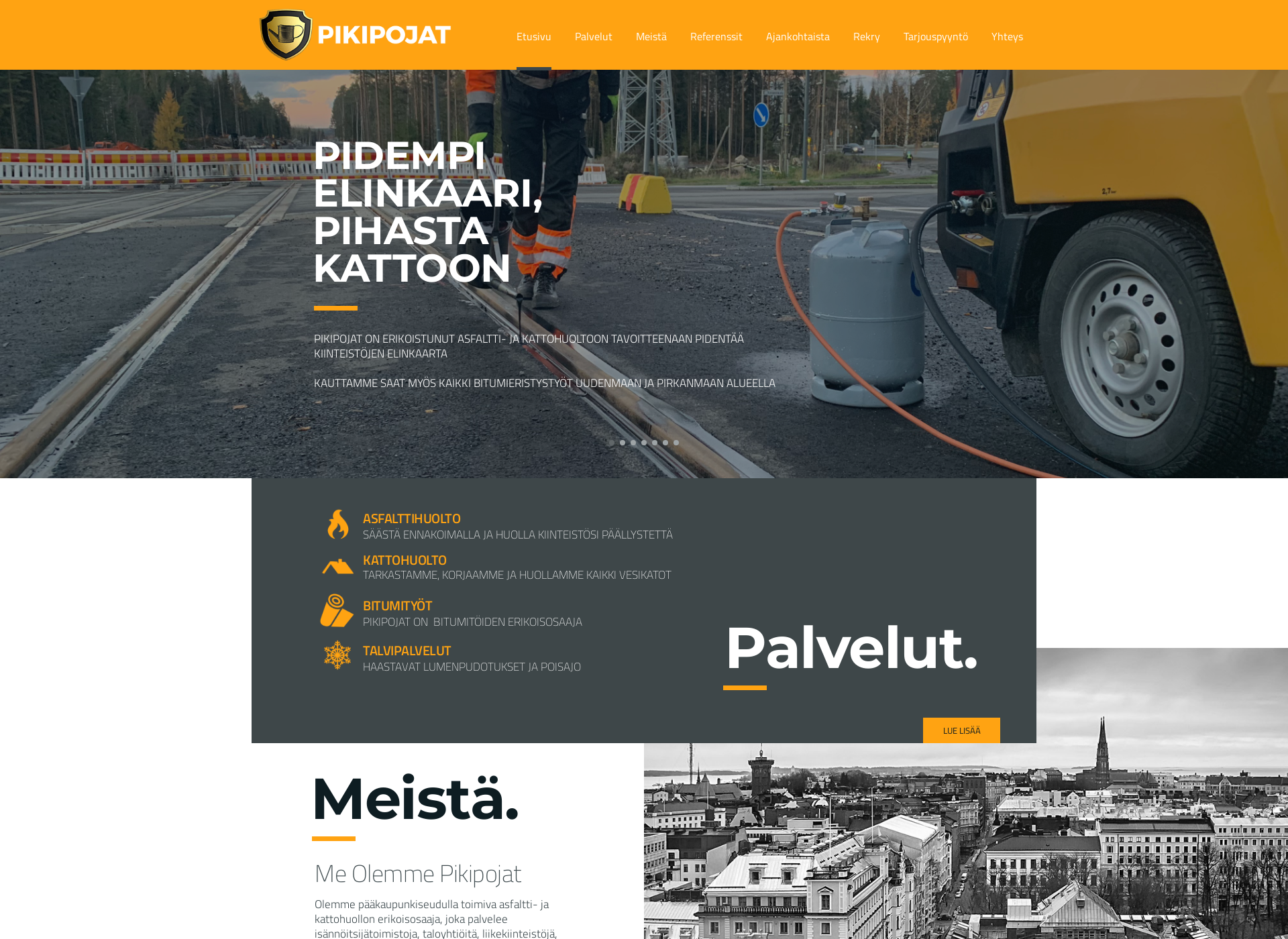 Screenshot for pikipojat.fi