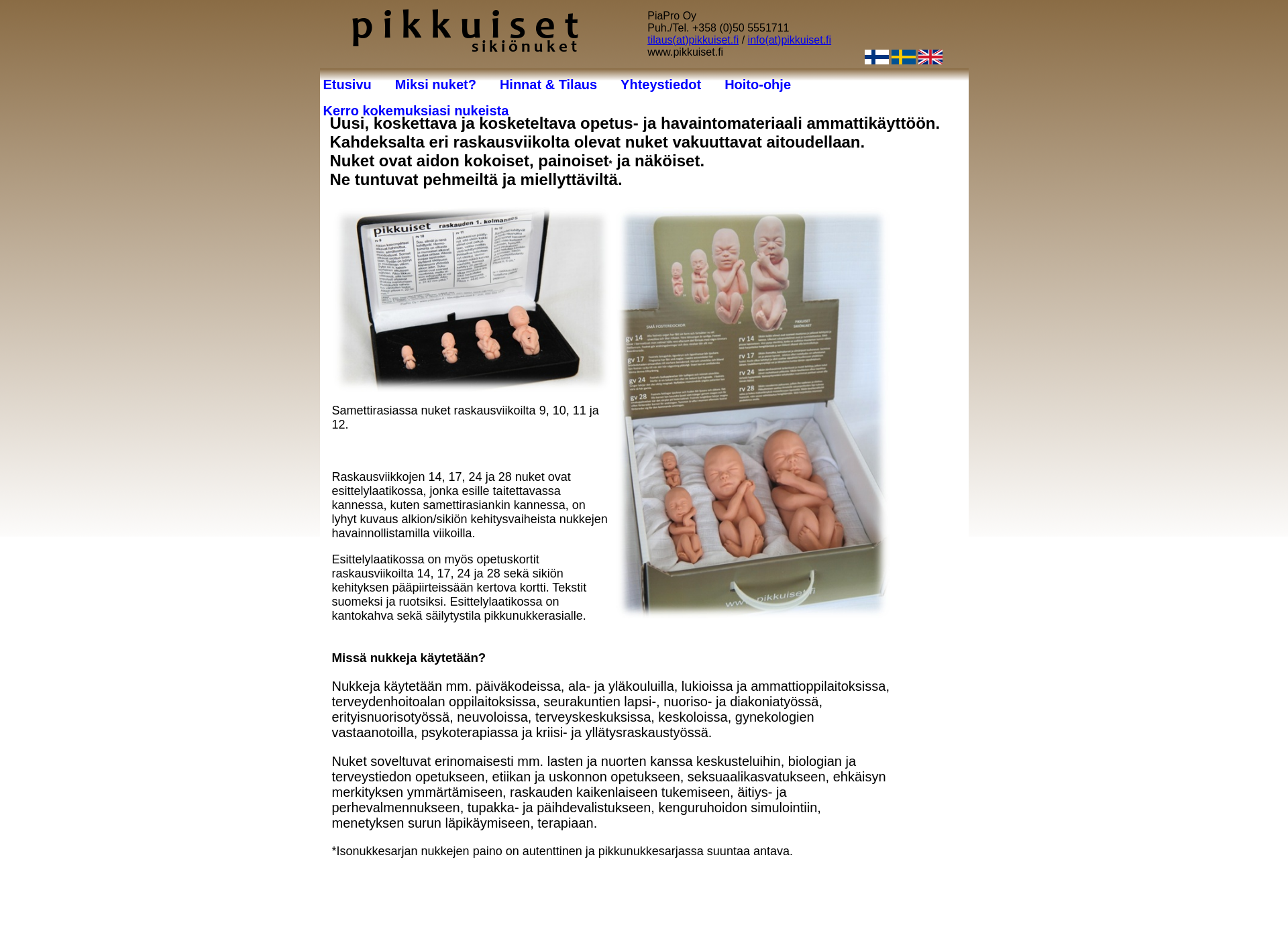 Screenshot for pikkuiset.fi