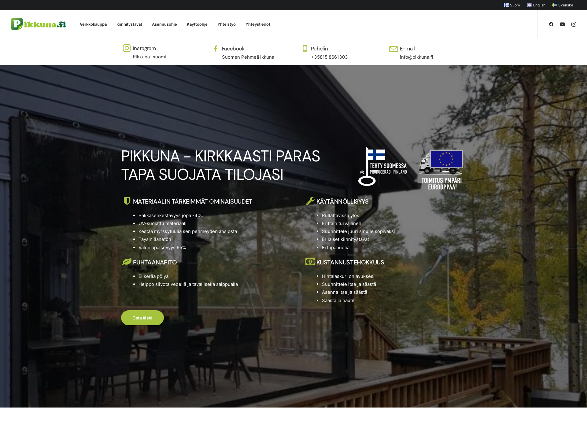 Screenshot for pikkuna.fi