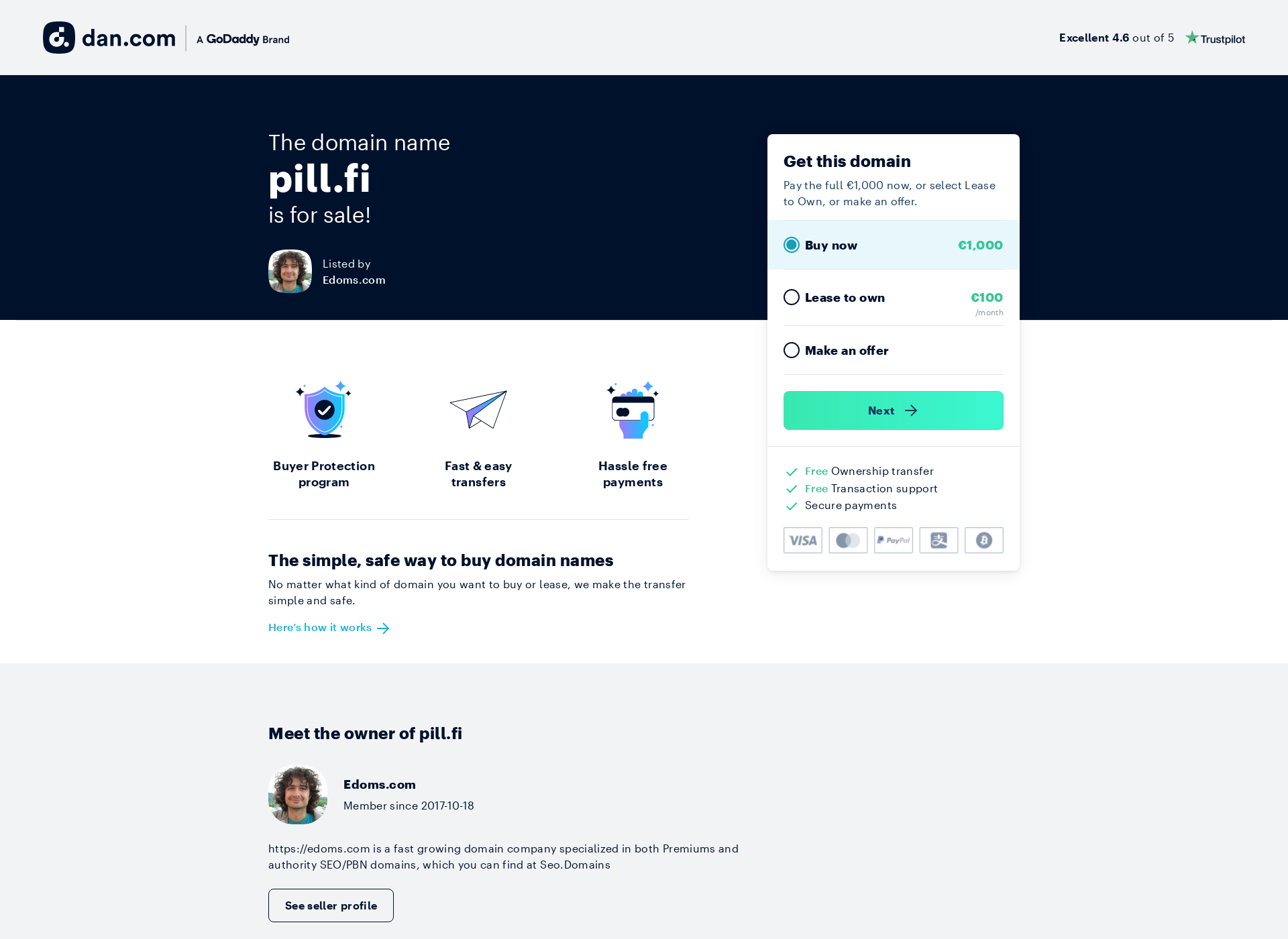 Screenshot for pill.fi
