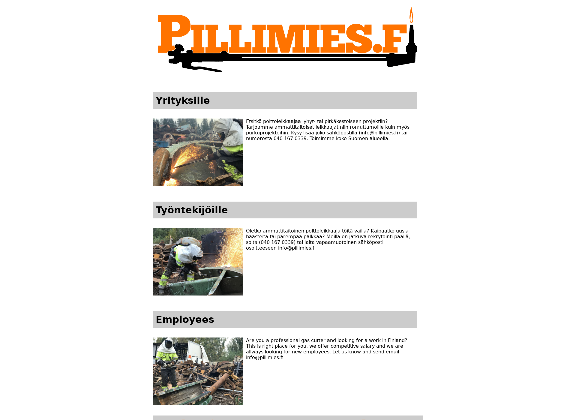 Screenshot for pillimies.fi