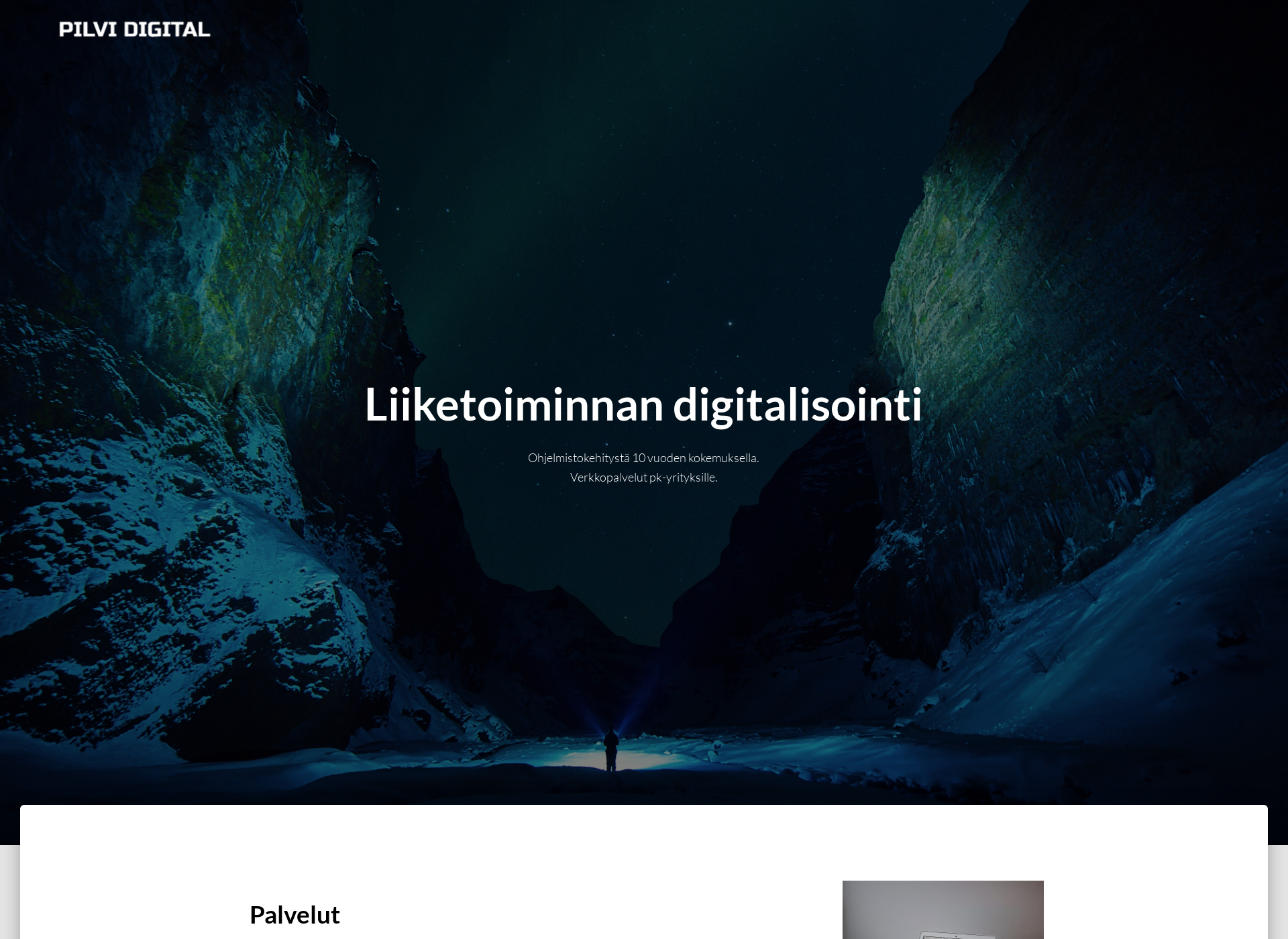 Skärmdump för pilvidigital.fi