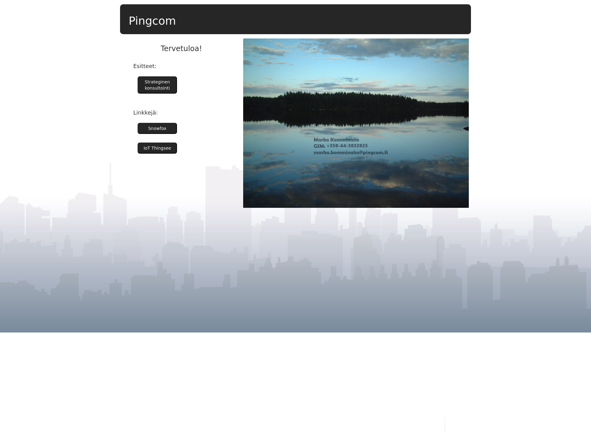 Screenshot for pingcom.fi