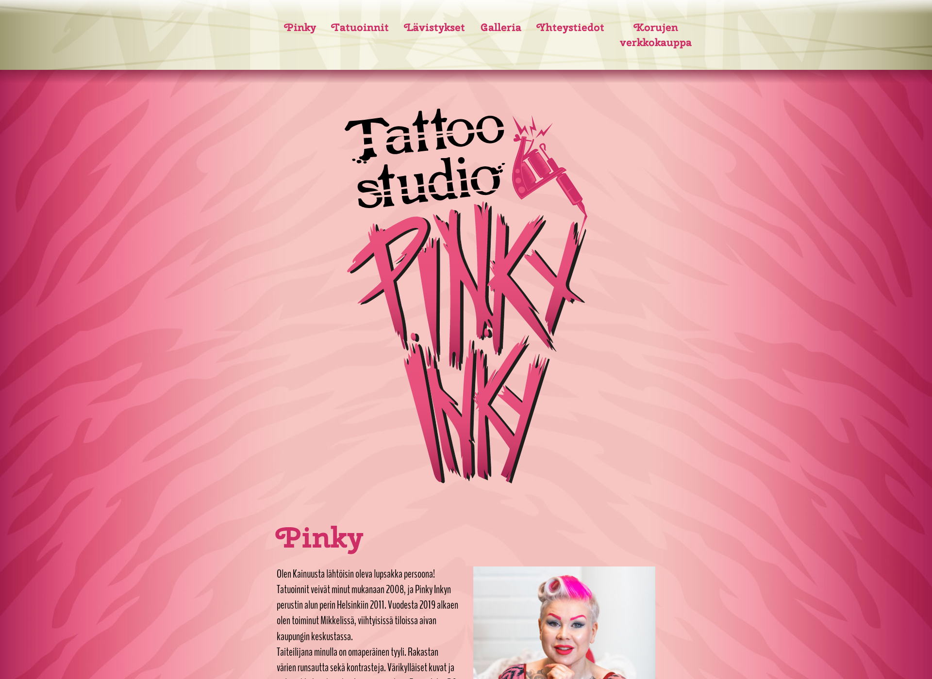 Screenshot for pinkyinky.fi