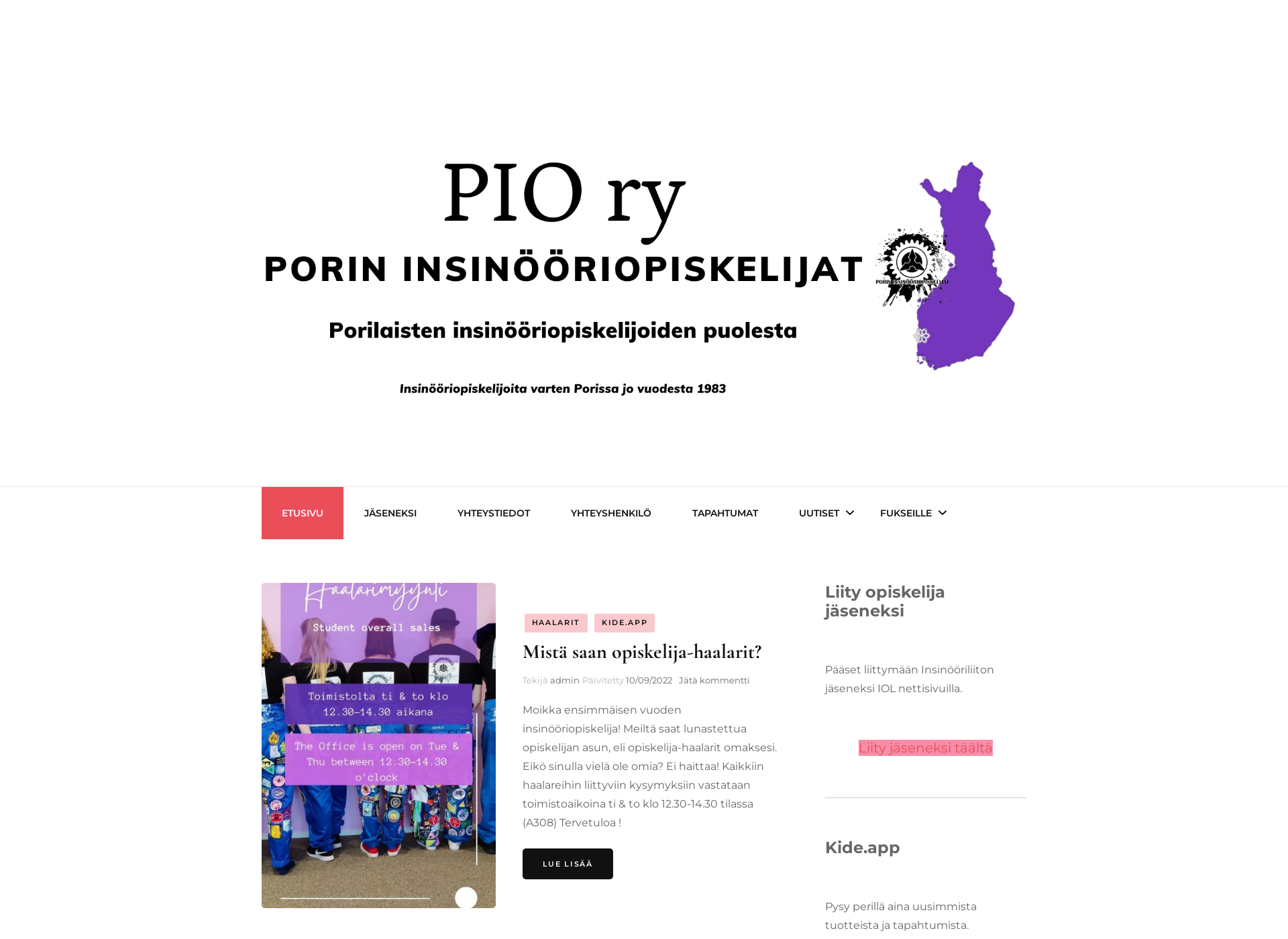 Skärmdump för piory.fi