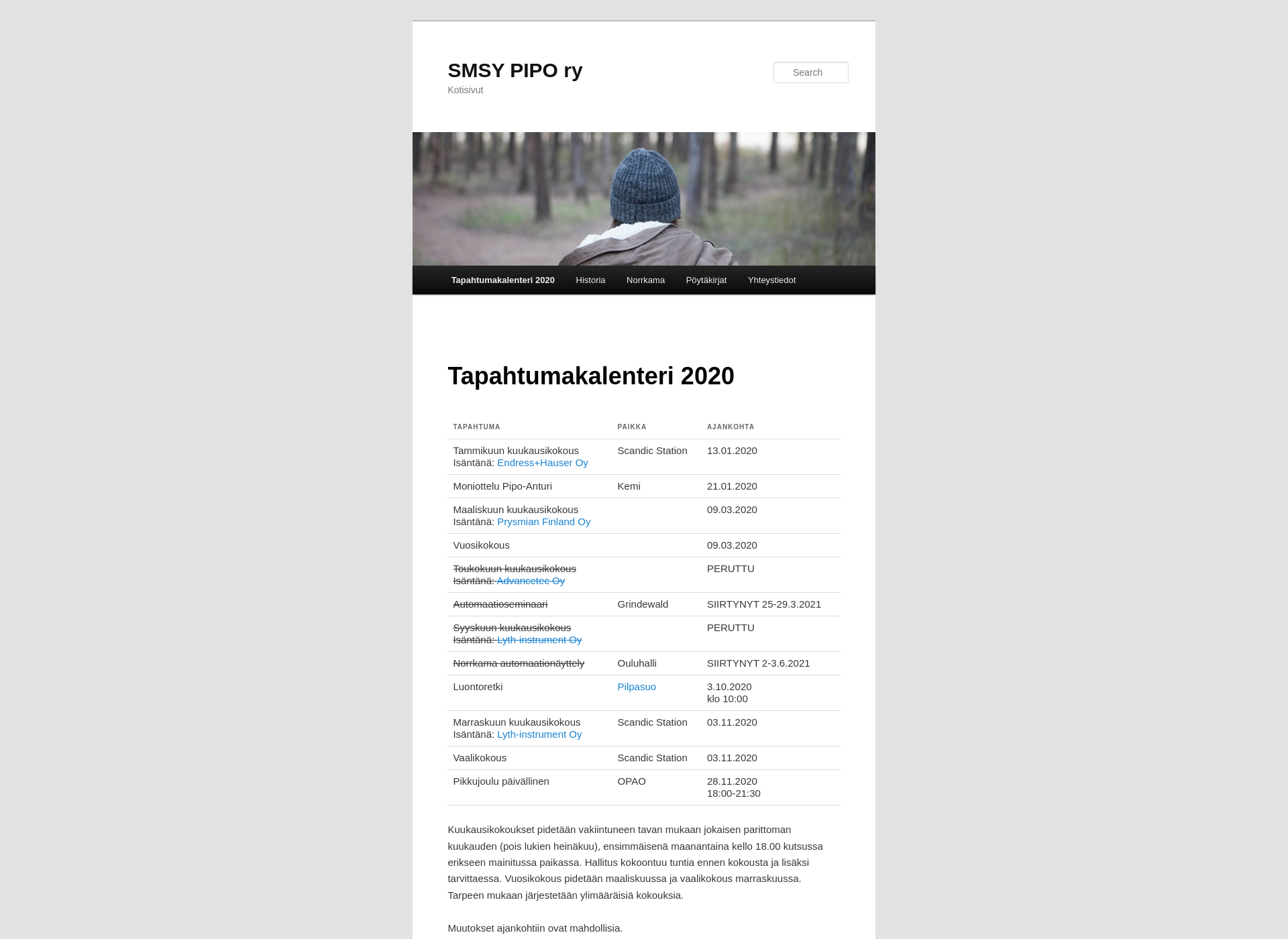 Skärmdump för pipory.fi