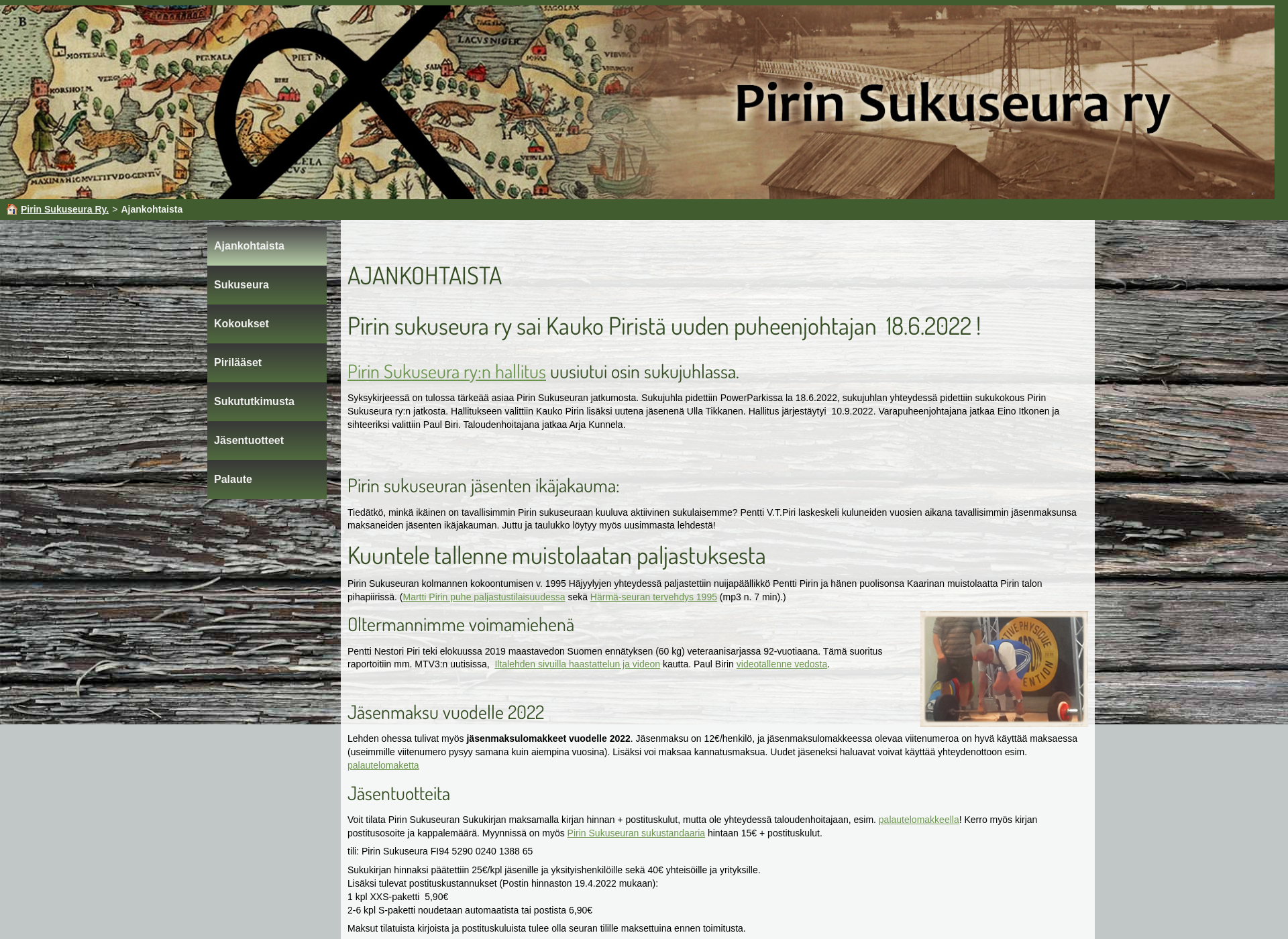 Skärmdump för piri.fi