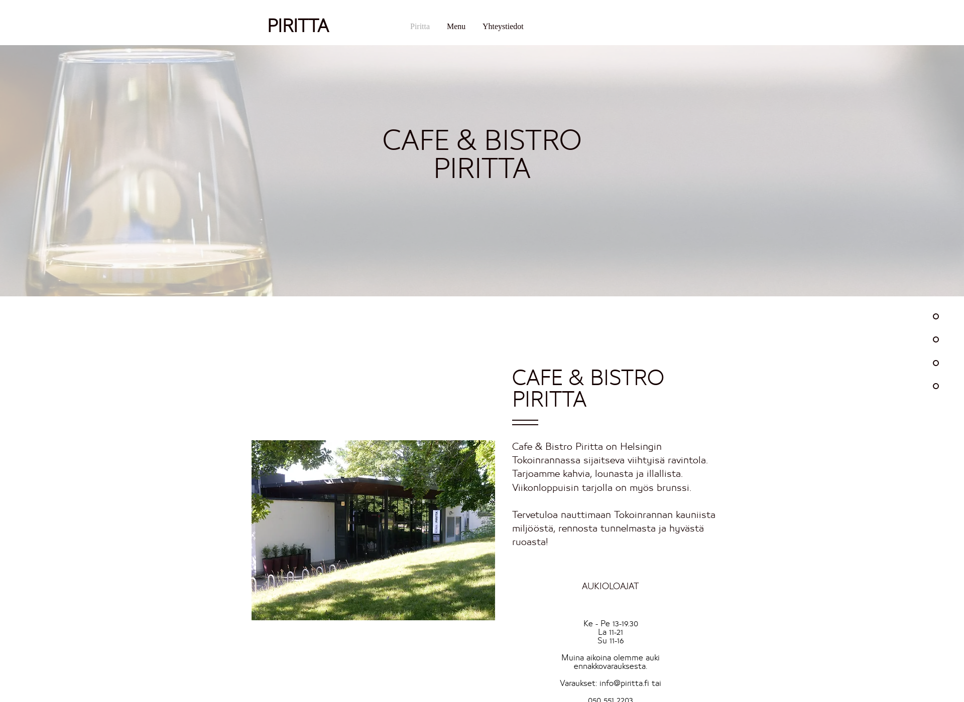 Screenshot for piritta.fi
