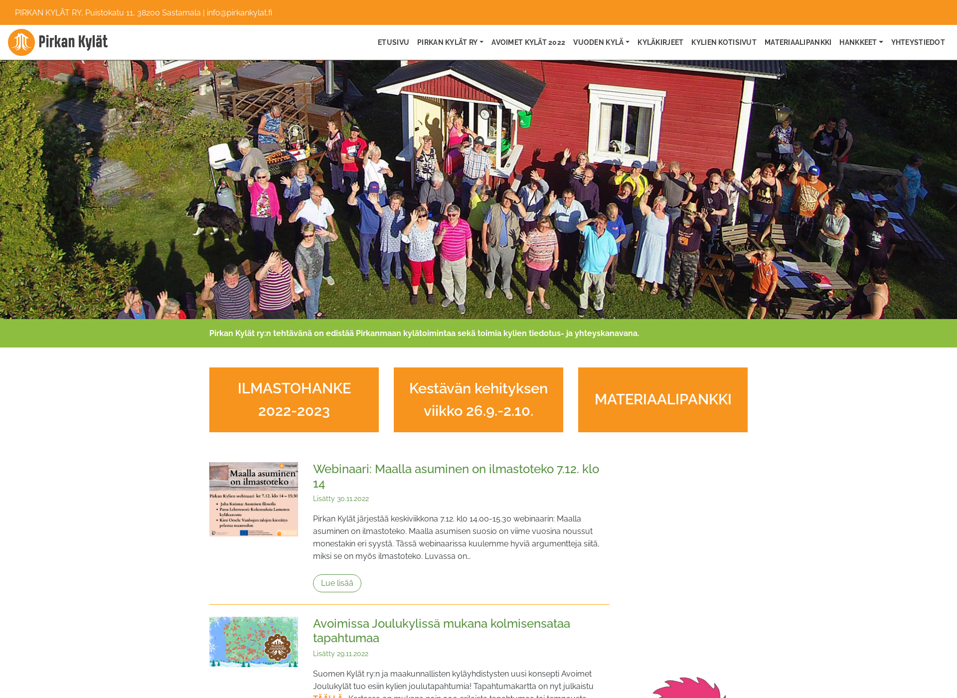 Screenshot for pirkankylat.fi