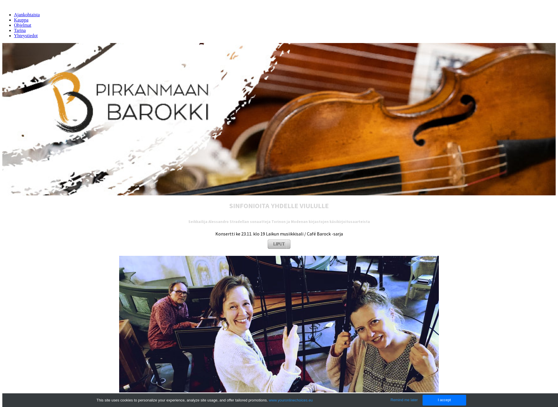 Screenshot for pirkanmaanbarokki.fi