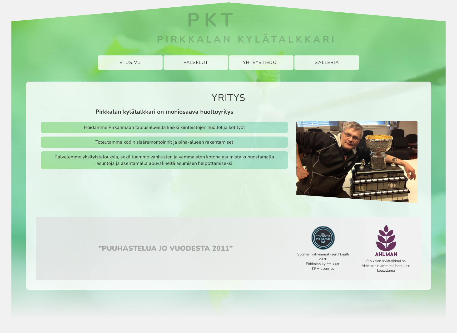 Screenshot for pirkkalankylatalkkari.fi