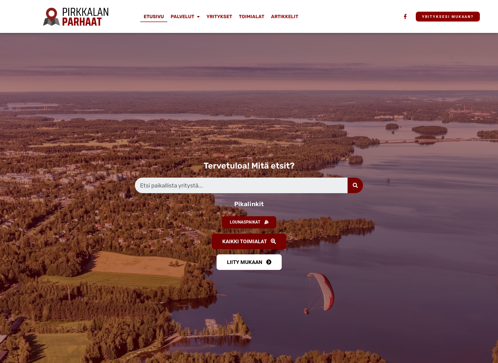 Screenshot for pirkkalanparhaat.fi