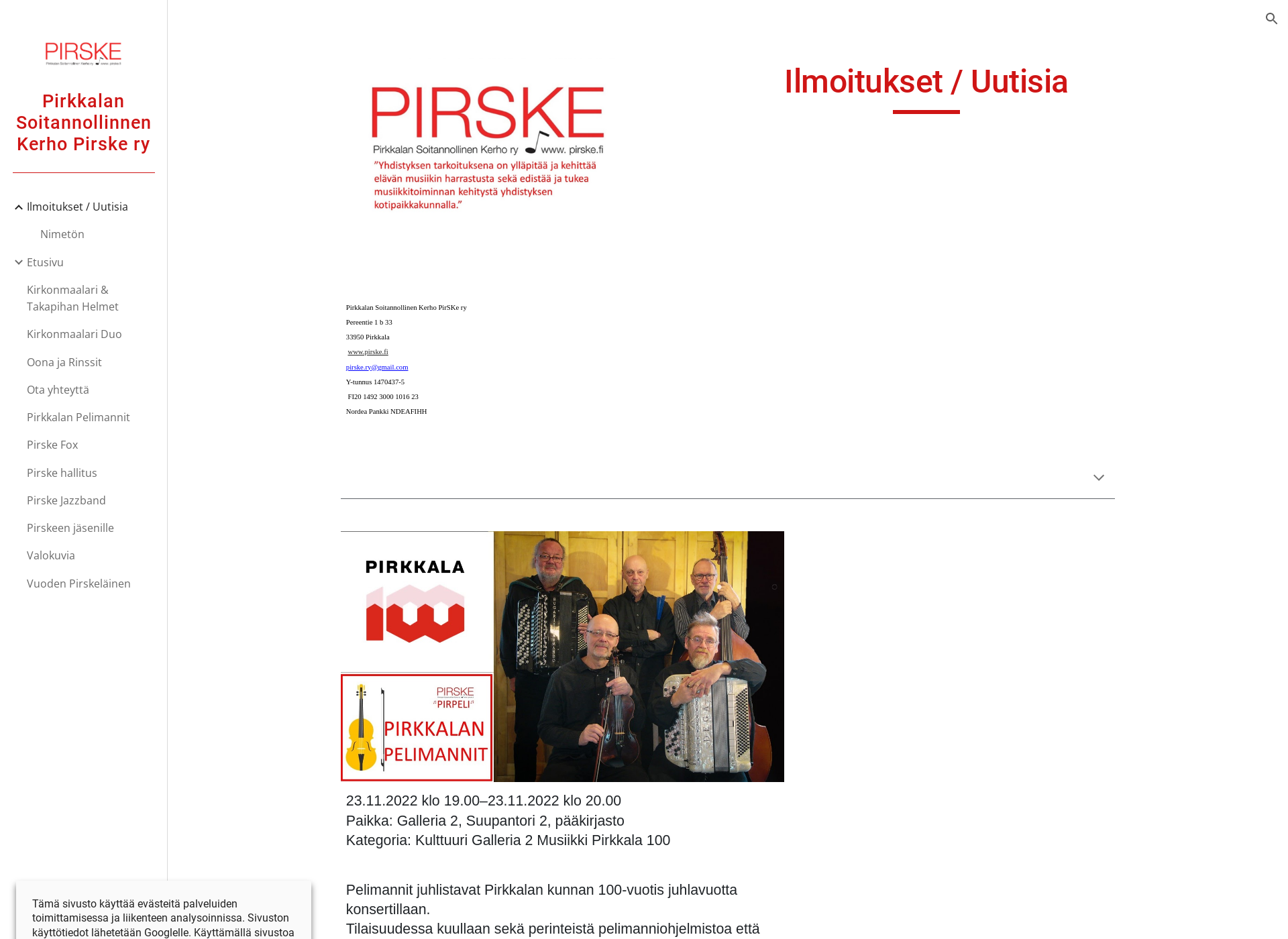 Screenshot for pirske.fi