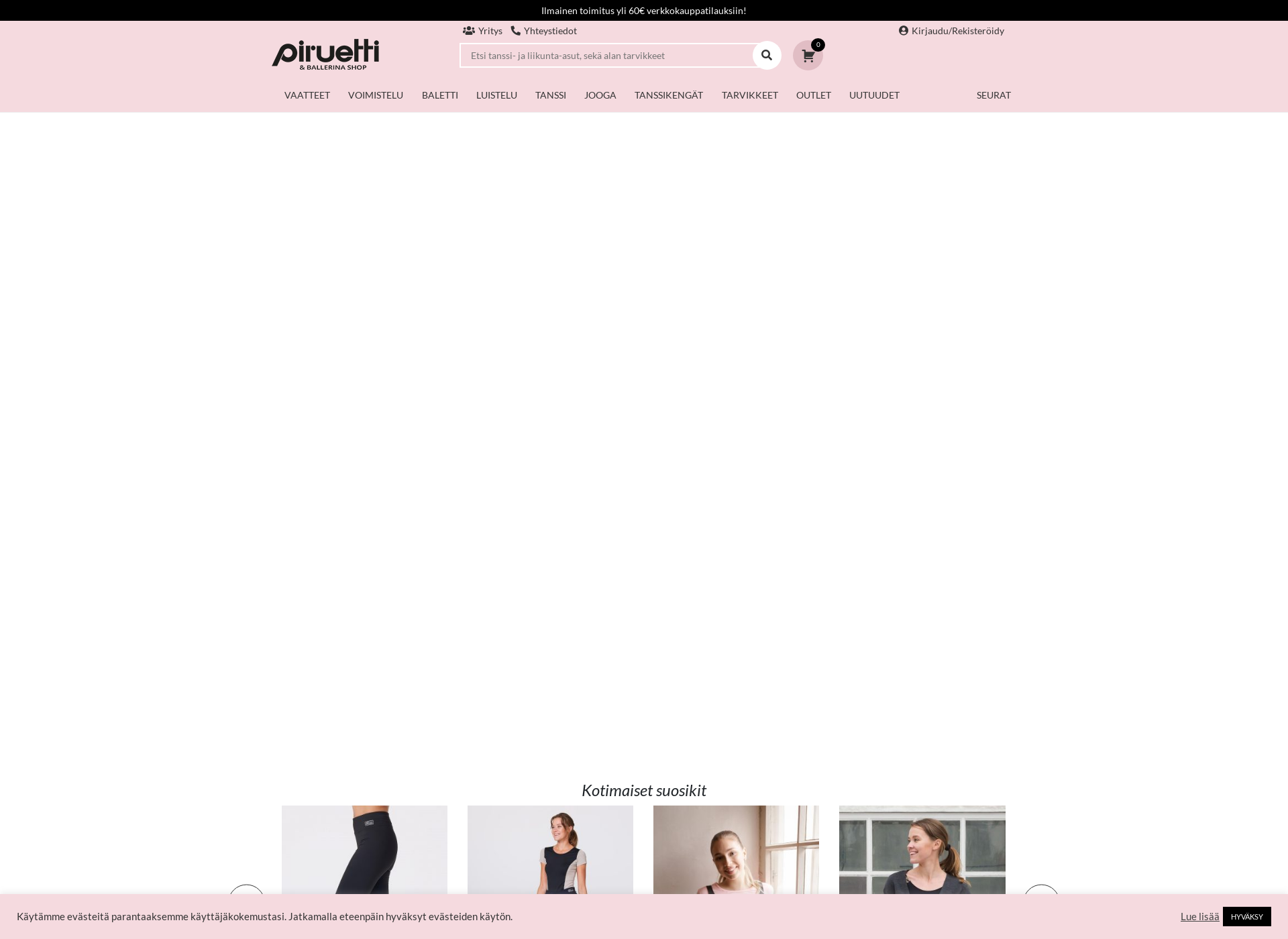 Screenshot for piruetti.fi