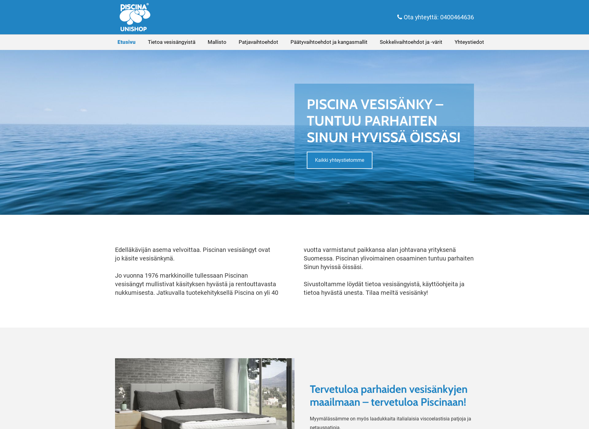 Skärmdump för piscina.fi