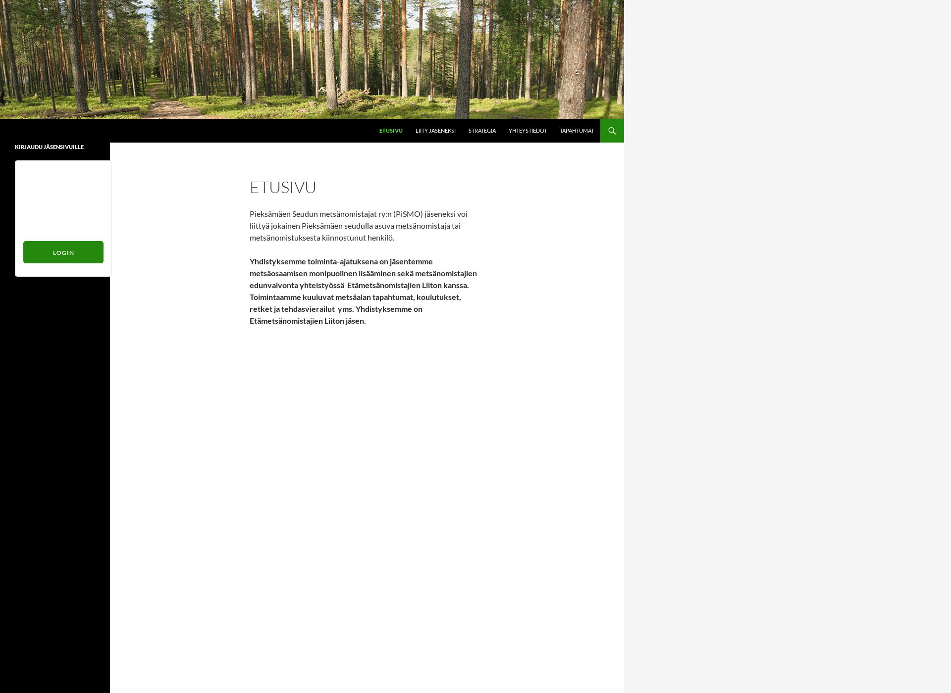 Skärmdump för pismo.fi