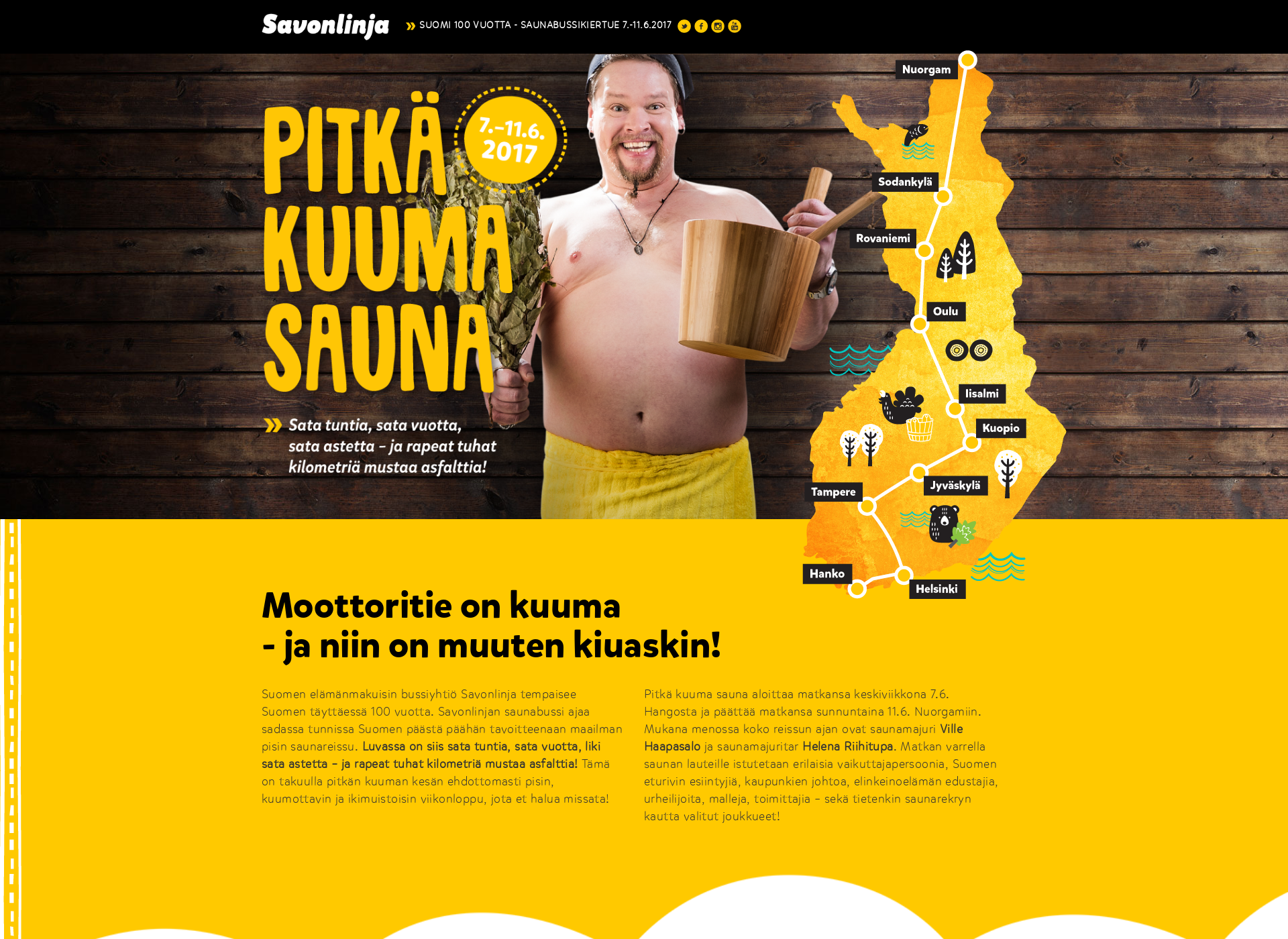 Näyttökuva pitkakuumasauna.fi