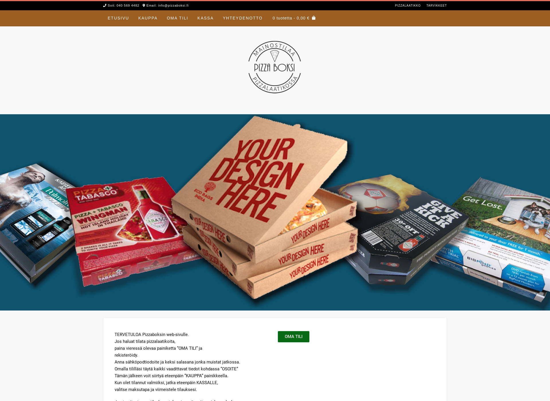 Skärmdump för pizzaboksi.fi