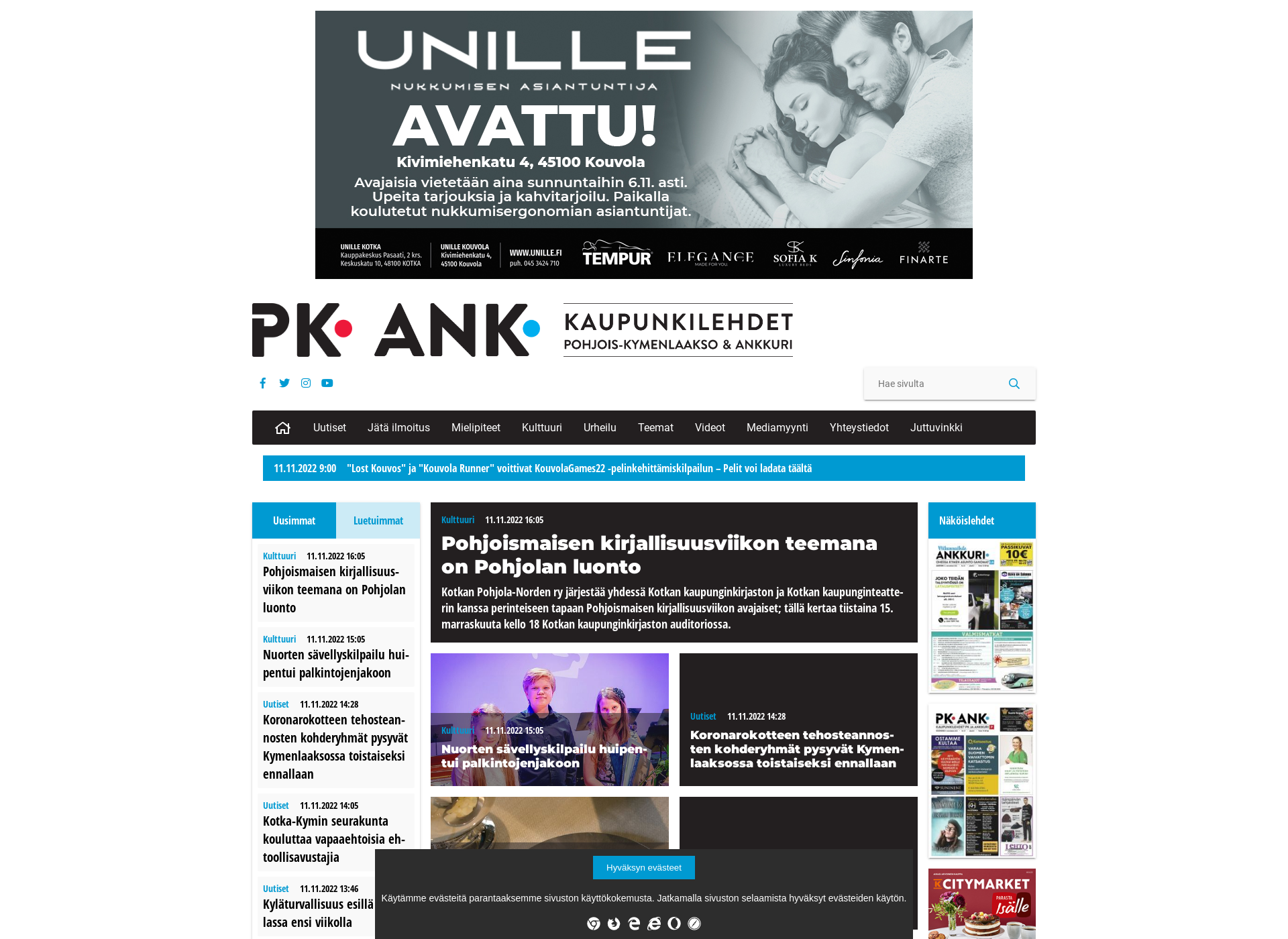 Skärmdump för pkank.fi