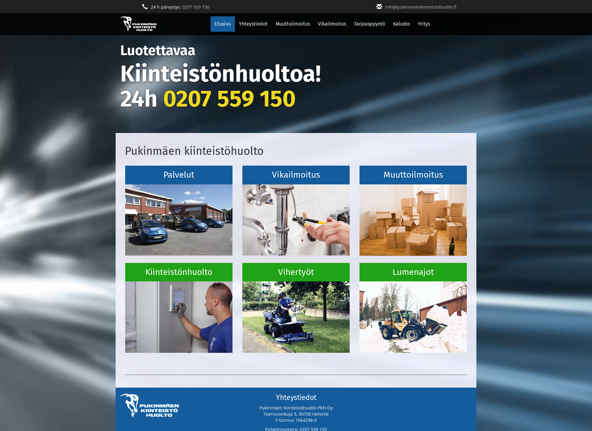 Screenshot for pkhuolto.fi