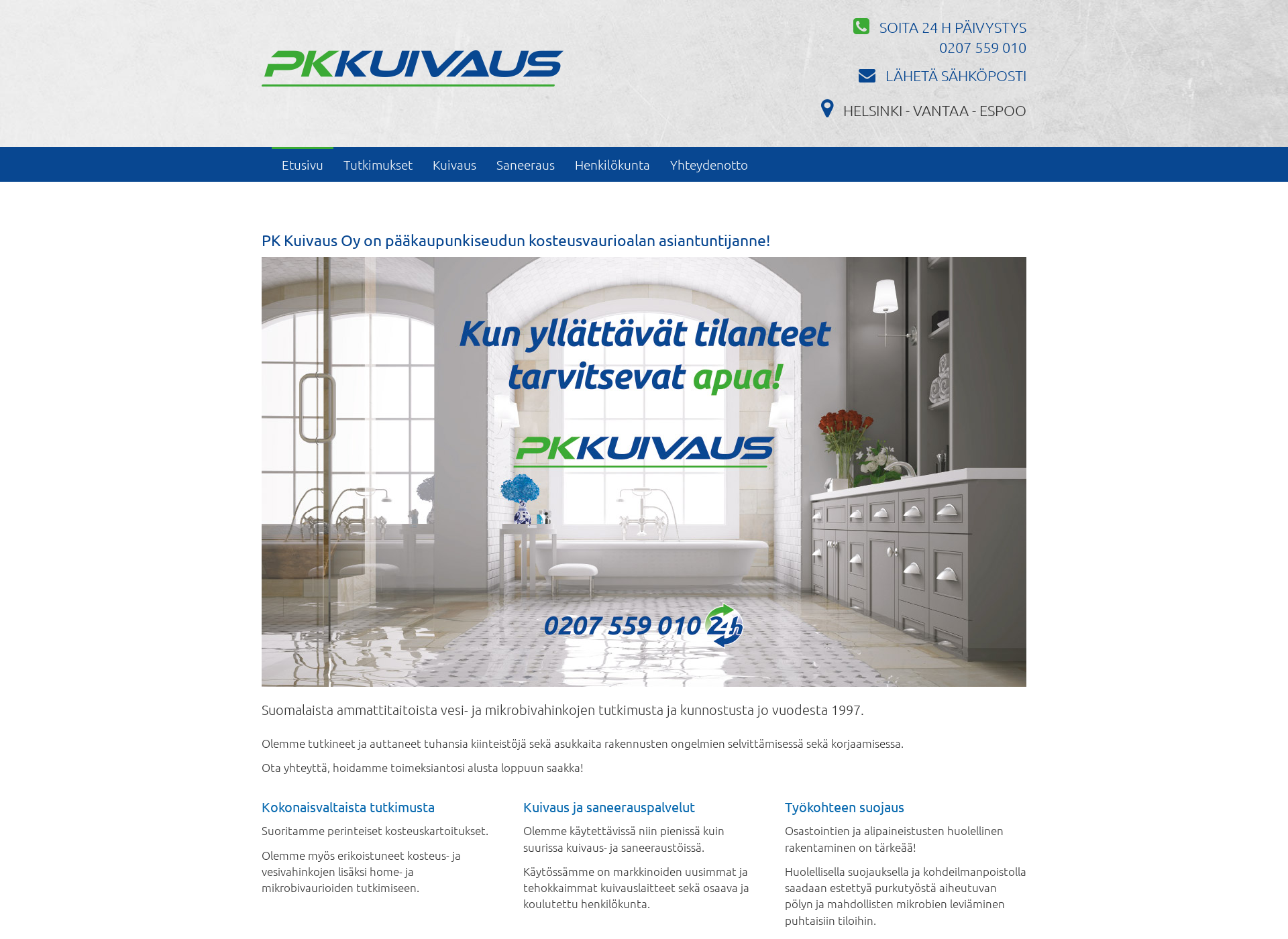Screenshot for pkkuivaus.fi