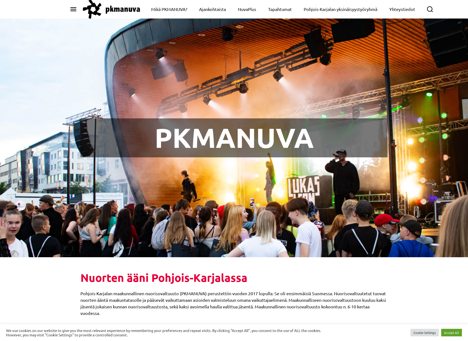 Skärmdump för pkmanuva.fi