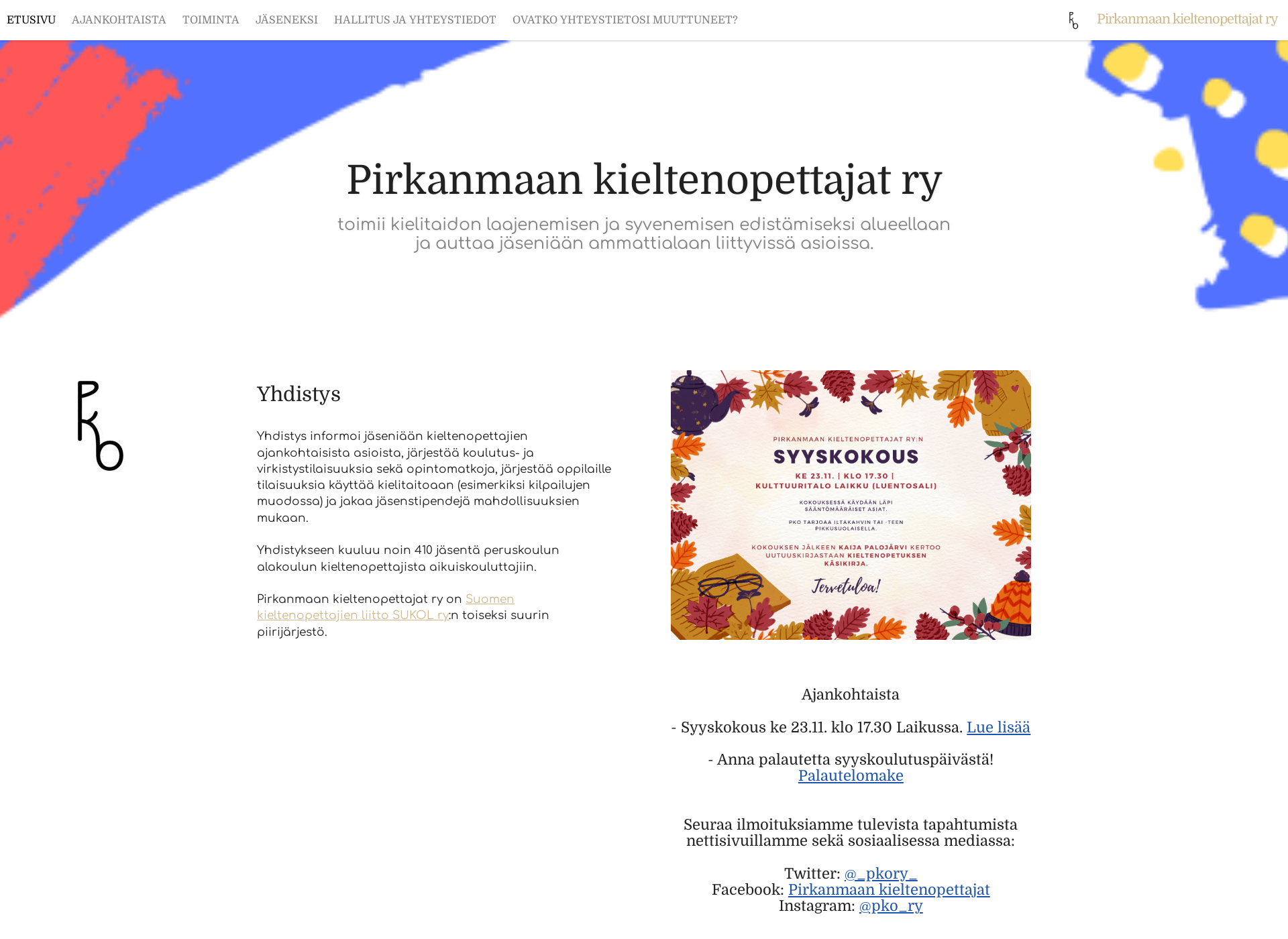 Screenshot for pkory.fi