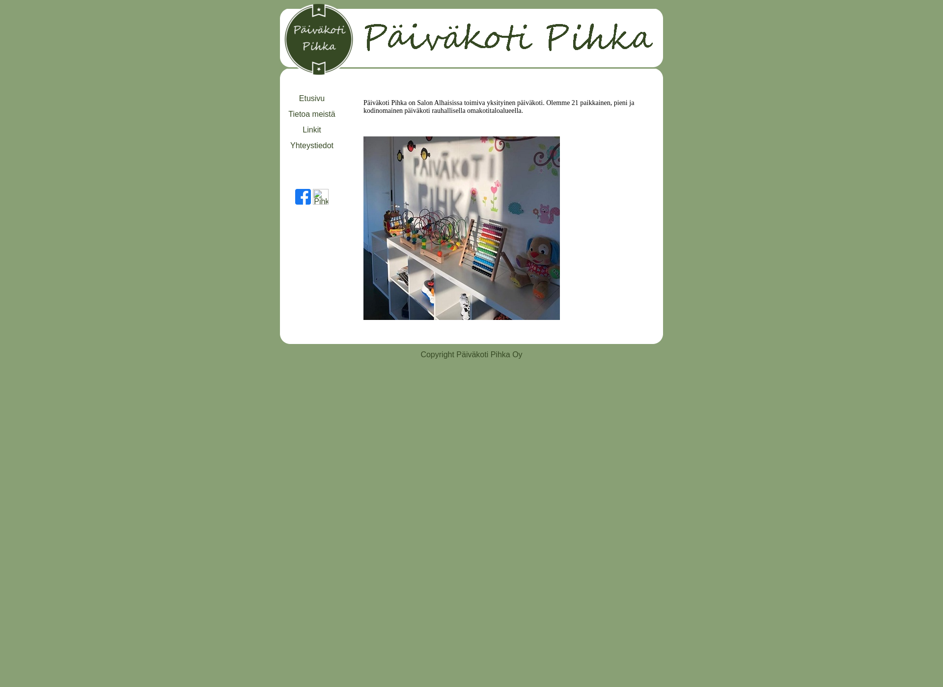 Skärmdump för pkpihka.fi