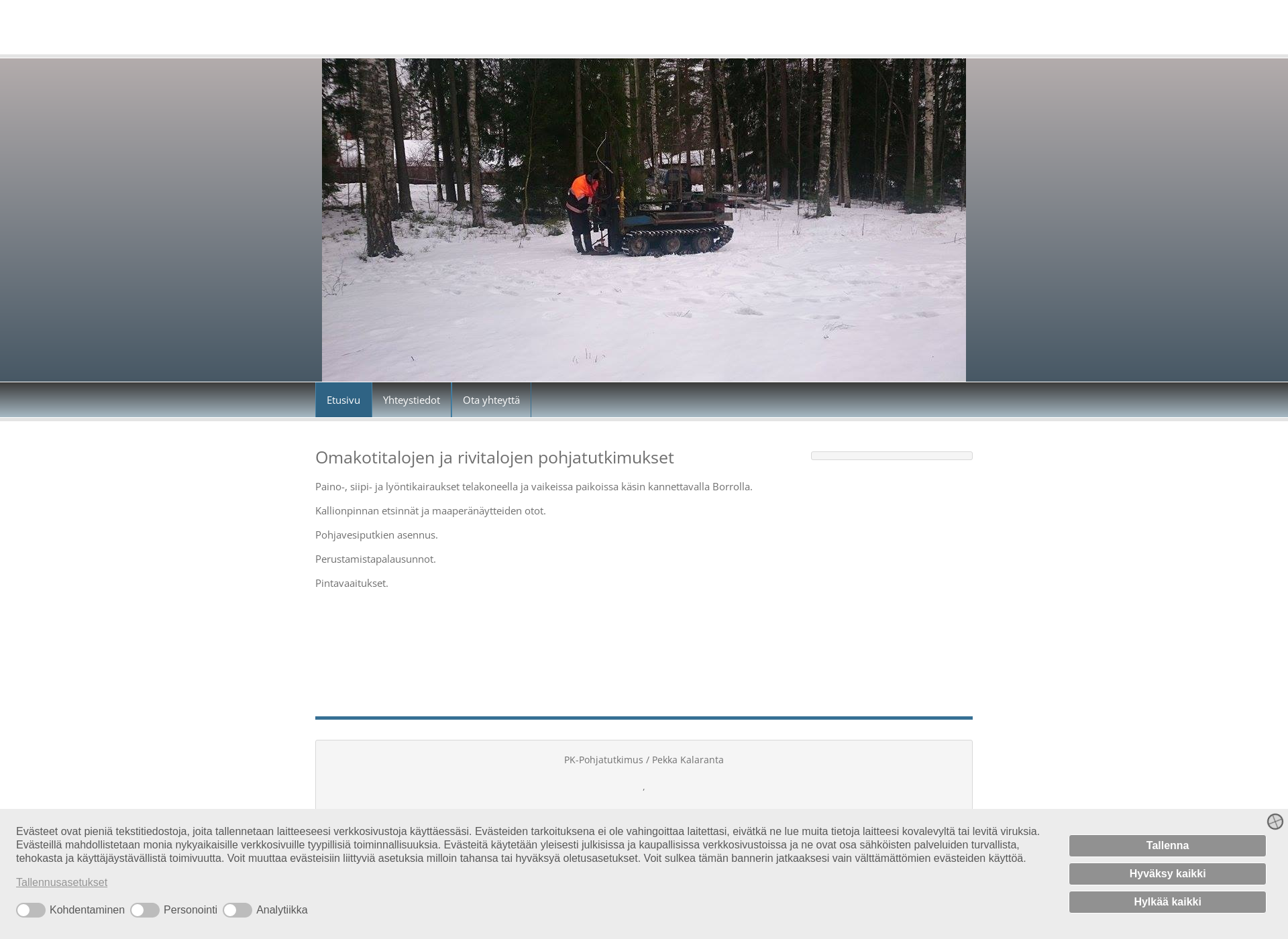 Screenshot for pkpohjatutkimus.fi